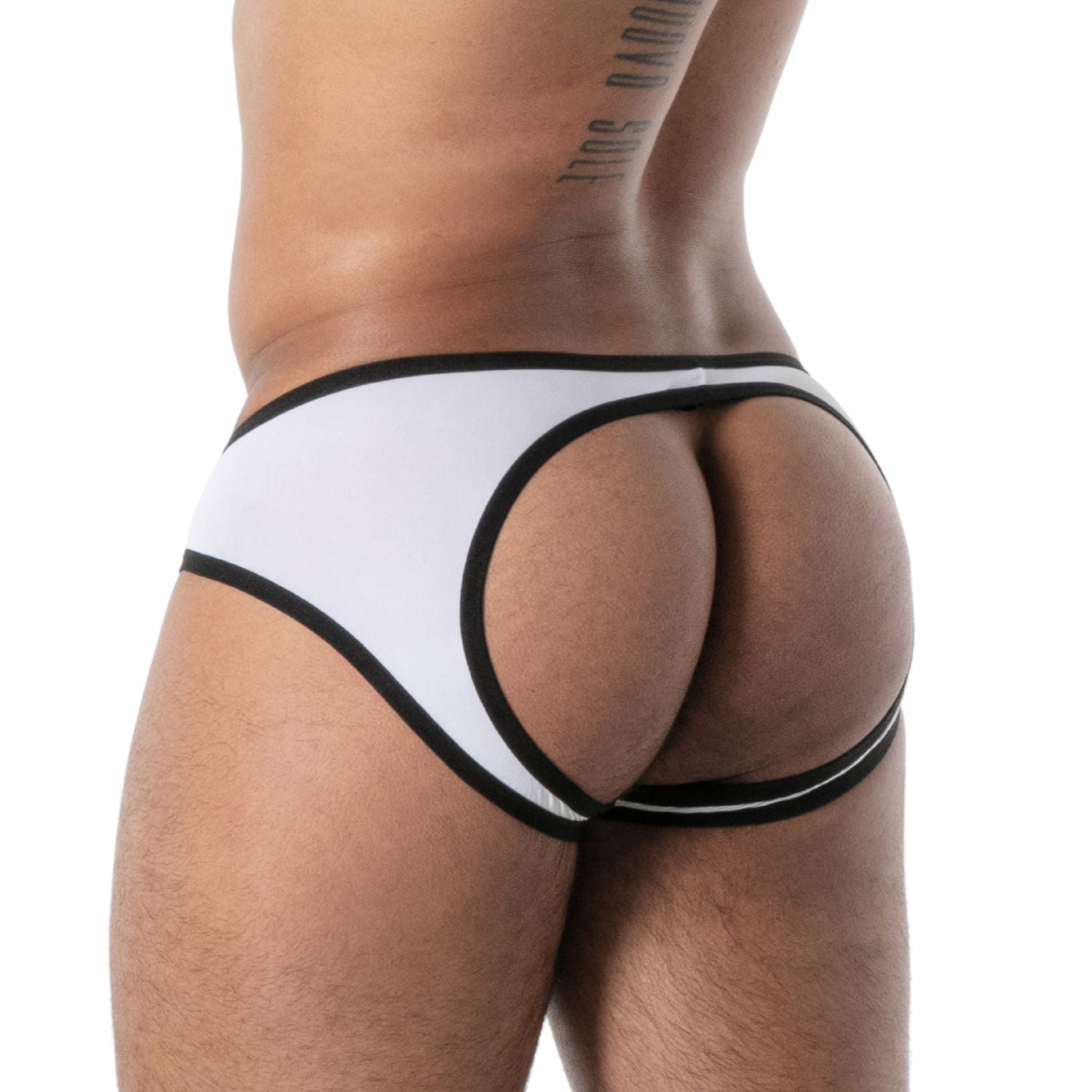 Mon Amour — rückenfreier Slip aus Mikrofaser, Weiß - TOF Paris - Shop Deutschland Noodosz