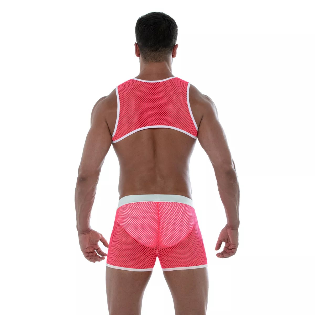 Neon-Shorts aus transparentem Mesh – Pink - TOF Paris - Shop Deutschland Noodosz