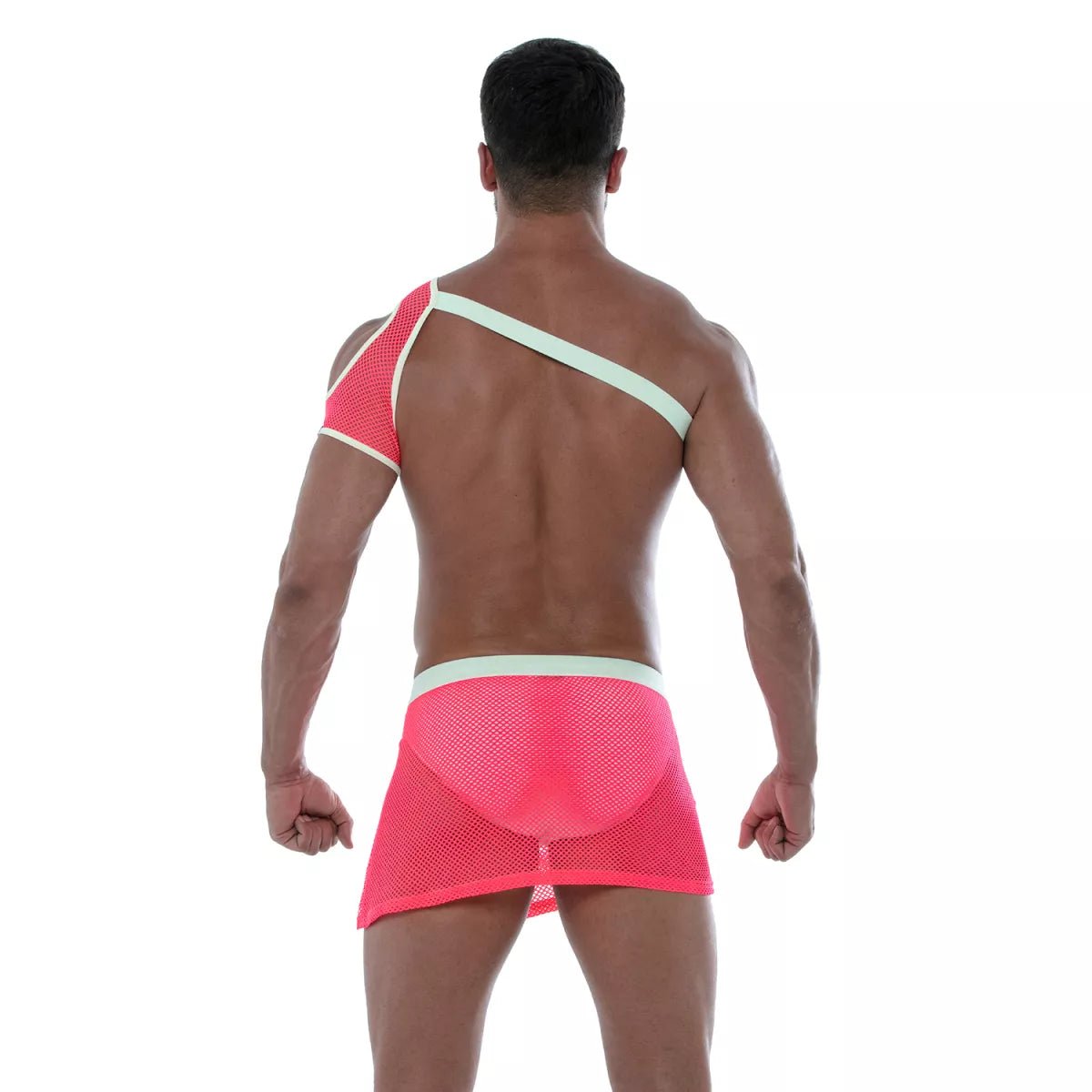 Neon Mesh Schulter-Harness Pink - TOF Paris - Shop Deutschland Noodosz