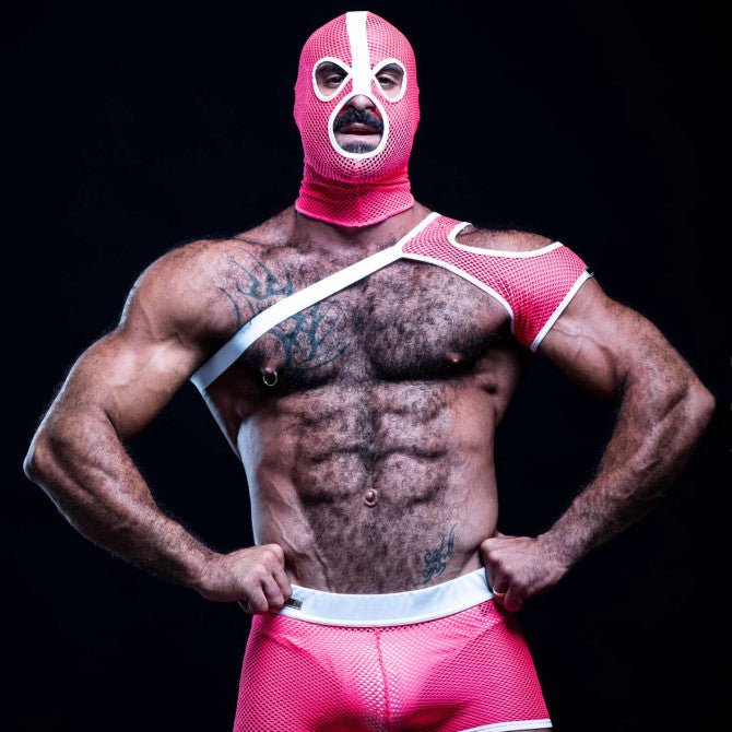 Neon Mesh Schulter - Harness Pink - TOF Paris - Shop Deutschland Noodosz