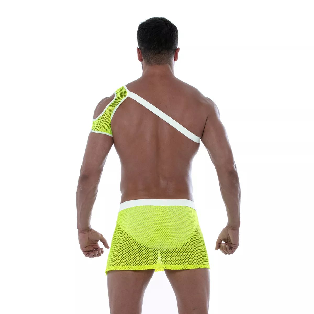 Neon Mesh Schulter-Harness – Gelb - TOF Paris - Shop Deutschland Noodosz
