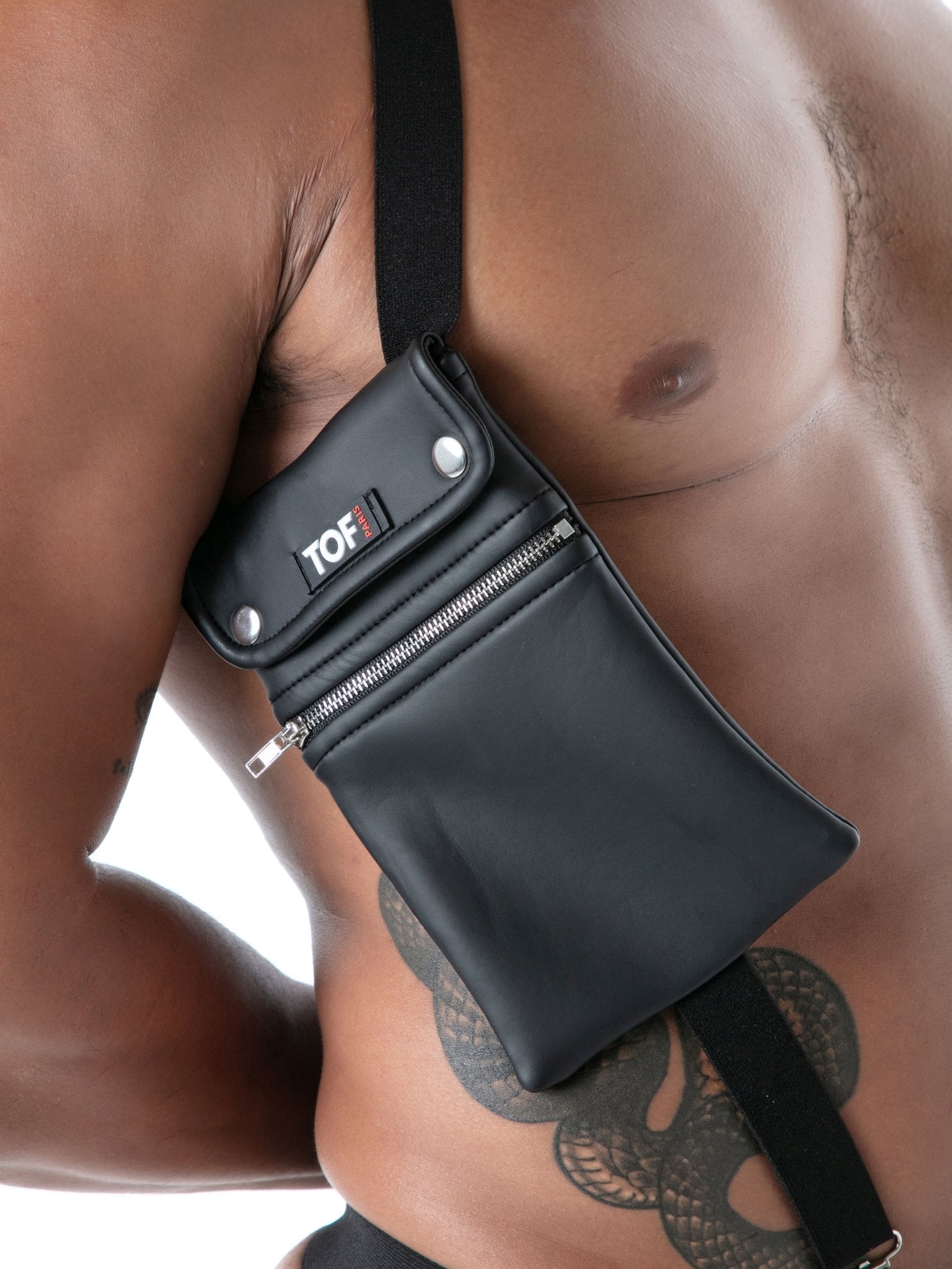 Neopren - elastischer Taschen - Harness – Schwarz - TOF Paris - Shop Deutschland Noodosz