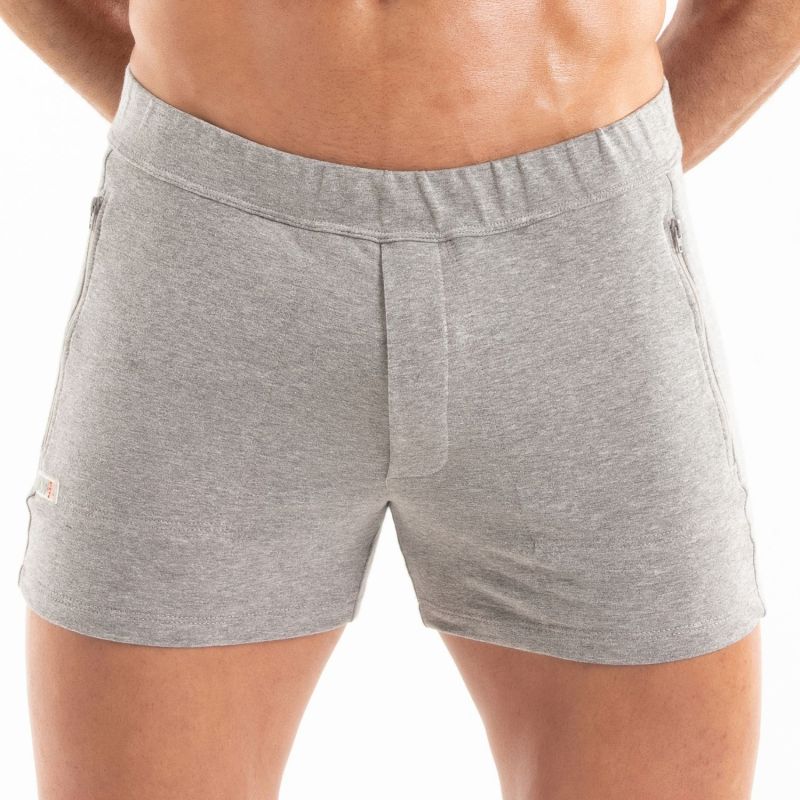Paris Zipped Shorts Grey - noodosz - TOF Paris -
