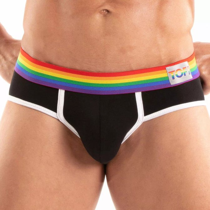 Pride Briefs Black - noodosz - TOF Paris -