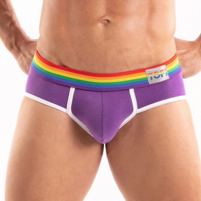 Pride Briefs Purple - noodosz - TOF Paris -