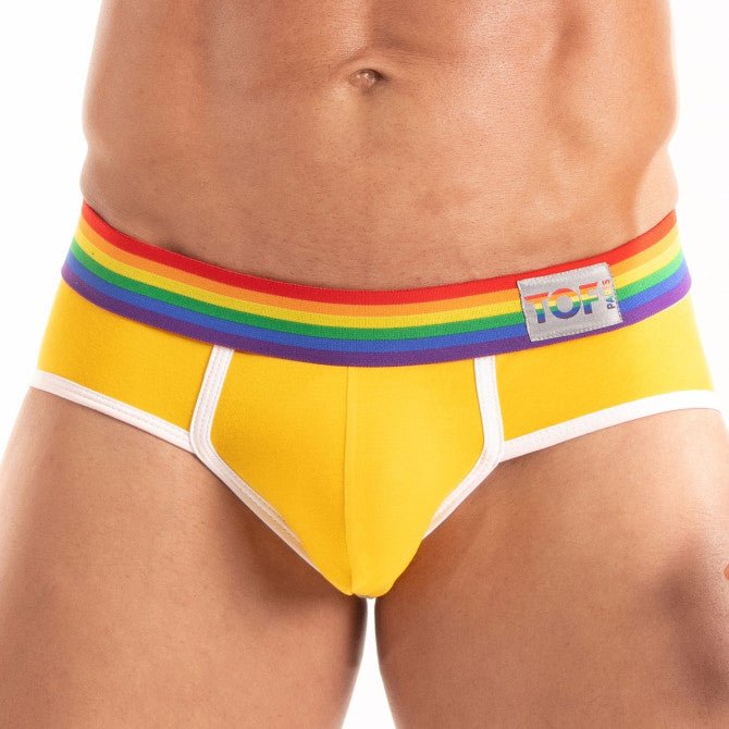 Pride Briefs Yellow - noodosz - TOF Paris -