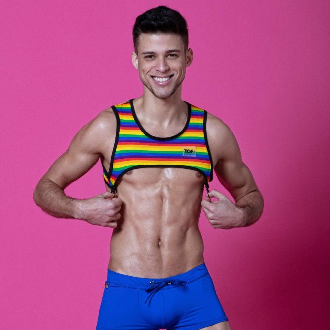 Regenbogen Harness für Männer - TOF Paris - Shop Deutschland Noodosz