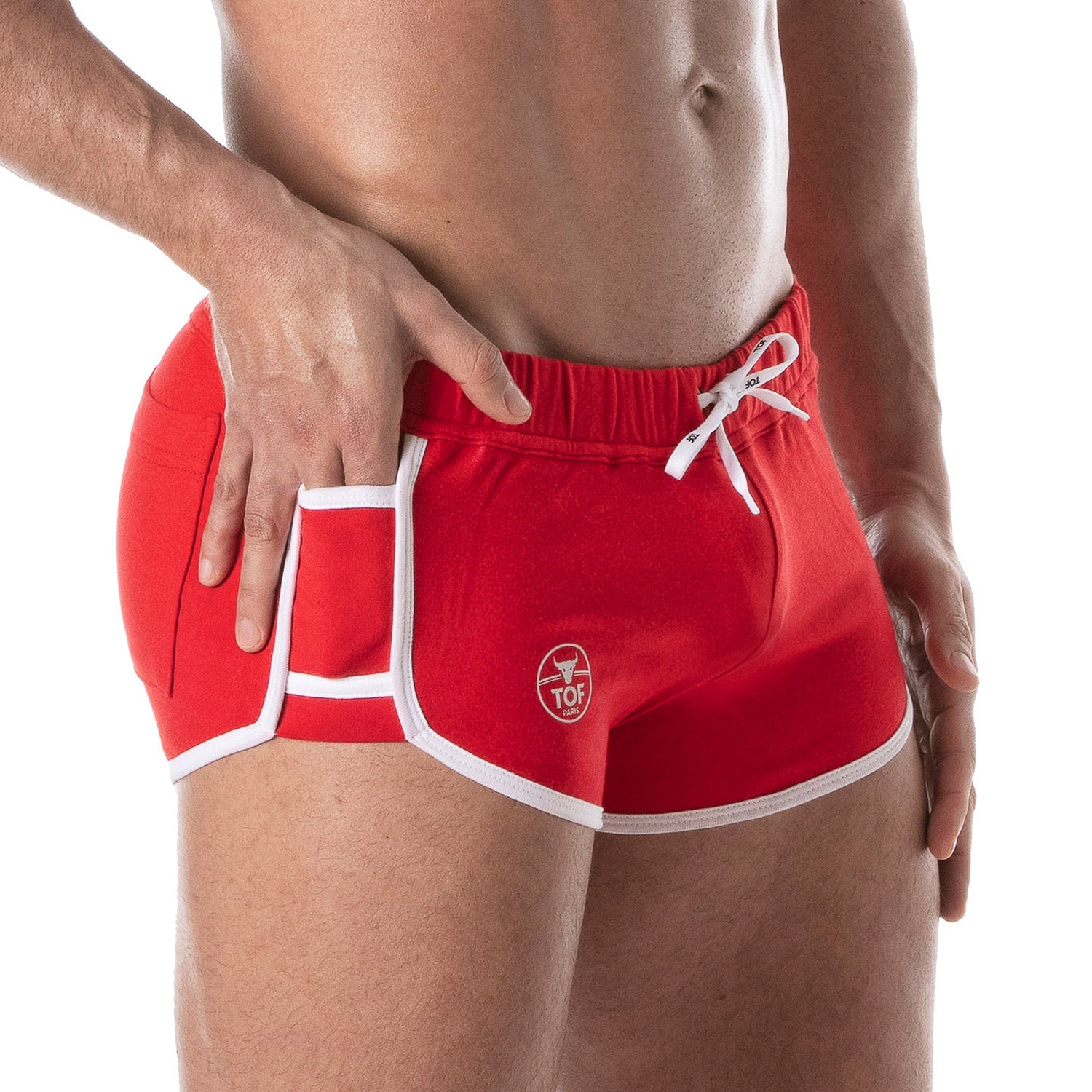 Retro Gym Shorts – Rot - TOF Paris - Shop Deutschland Noodosz