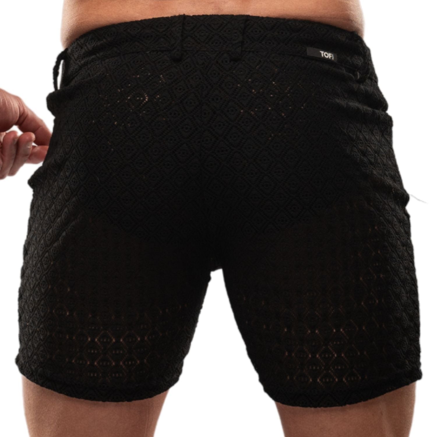 Riviera Mid Thigh Shorts Black - TOF Paris - Shop Deutschland Noodosz