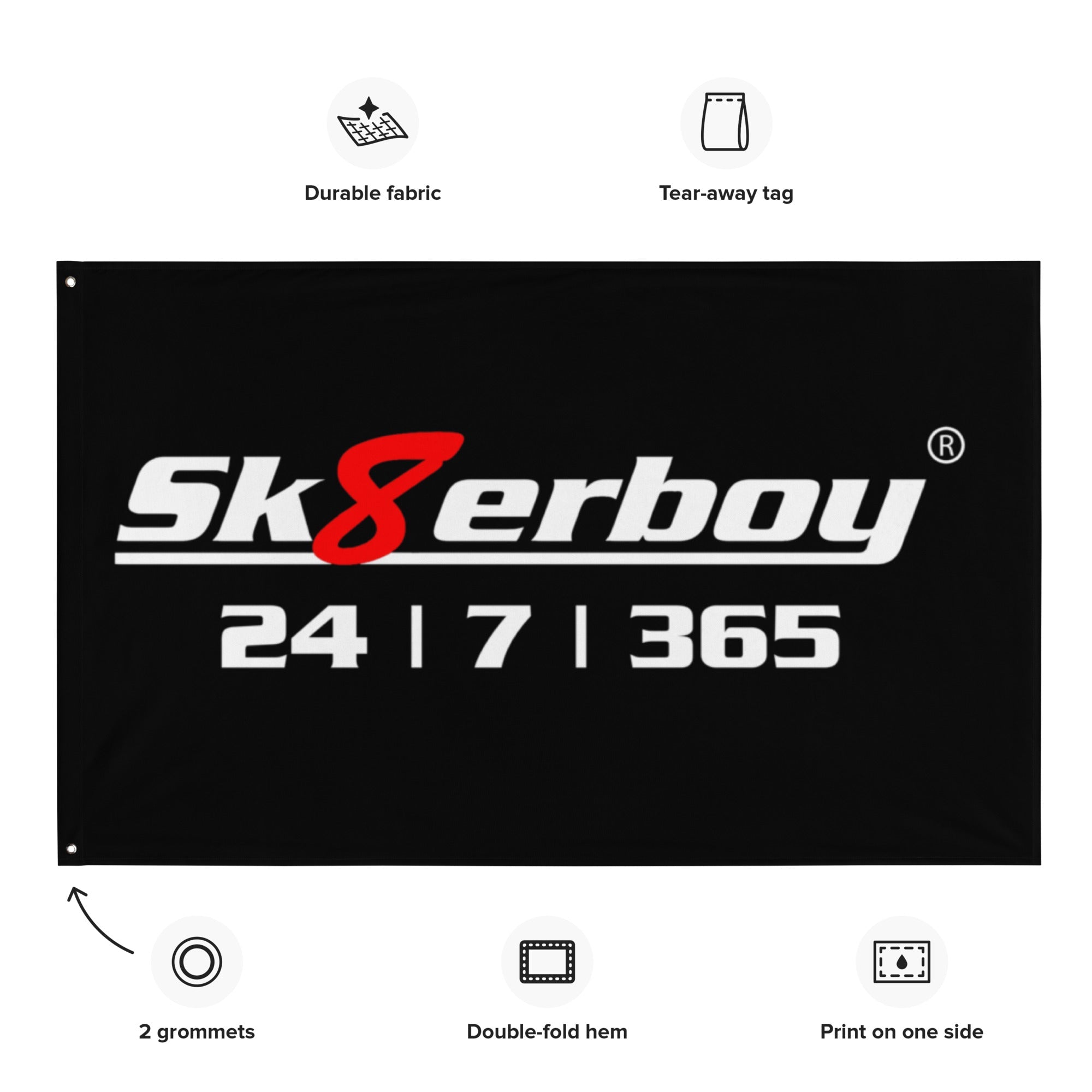 Sk8erboy® 24 | 7 | 365 Fahne - Sk8erboy® - Shop Deutschland Noodosz