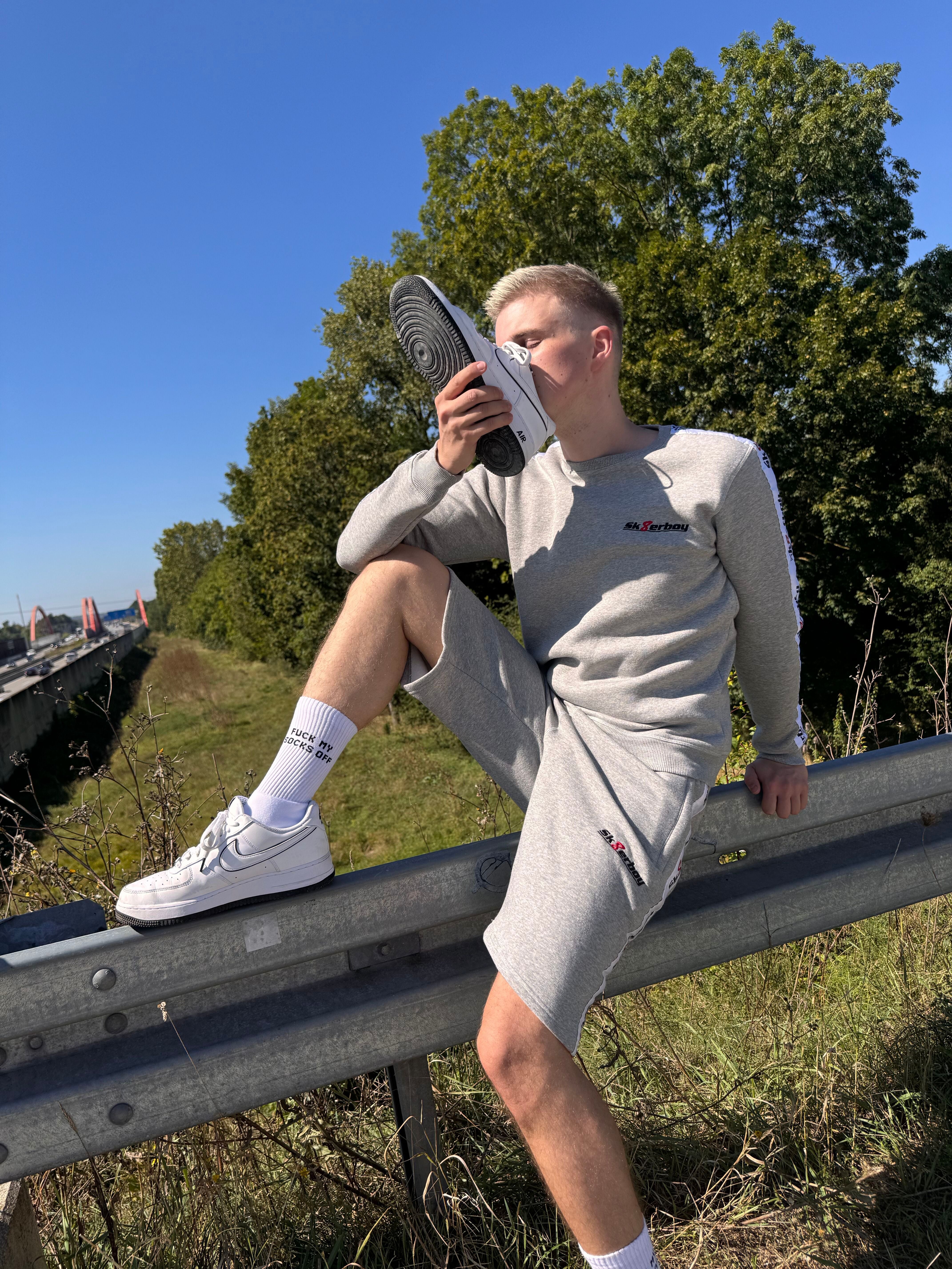 Sk8erboy® SNIFF ME Socks white