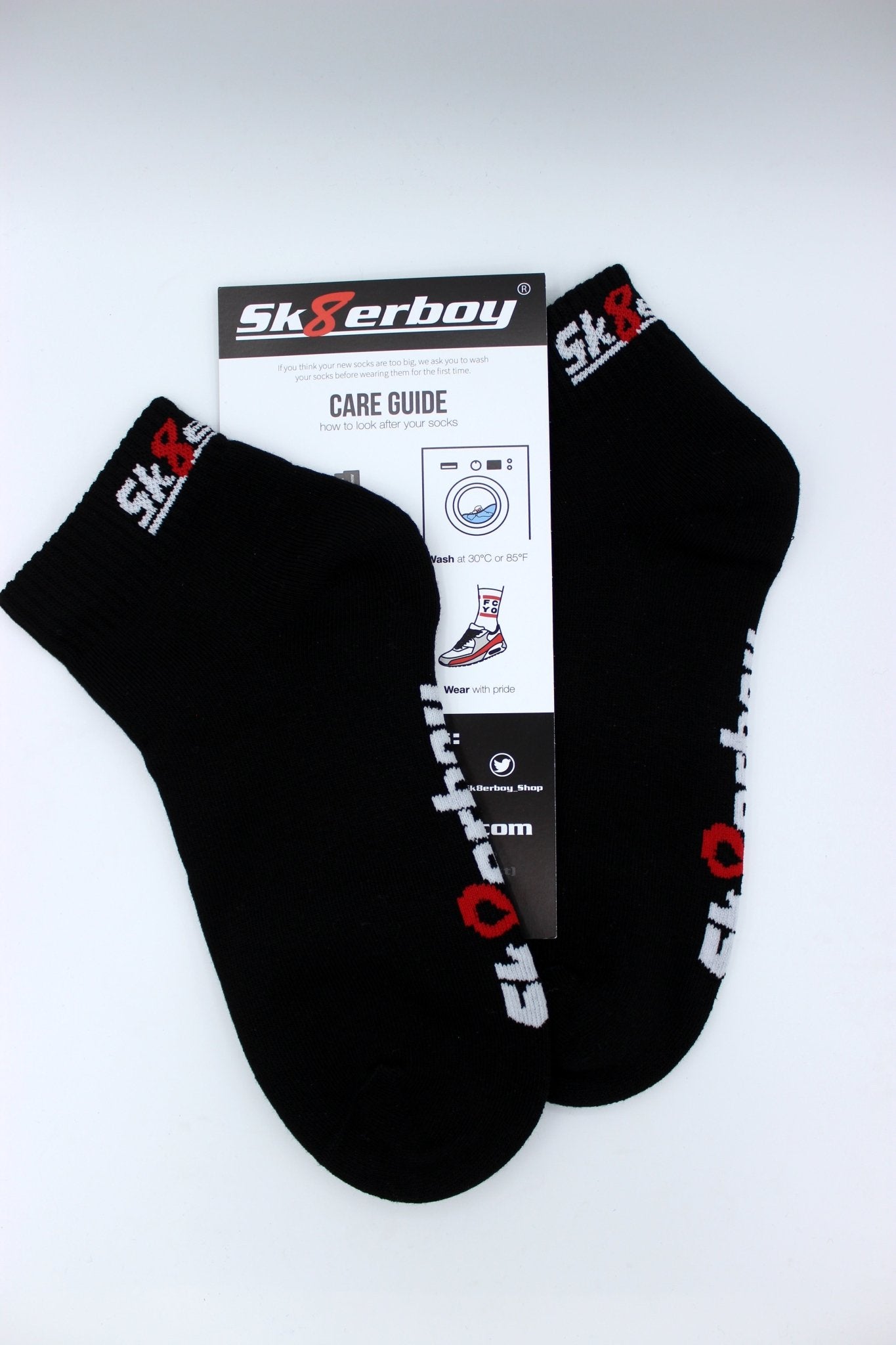 Sk8erboy® Quarter Socks schwarz - Sk8erboy® - Shop Deutschland Noodosz