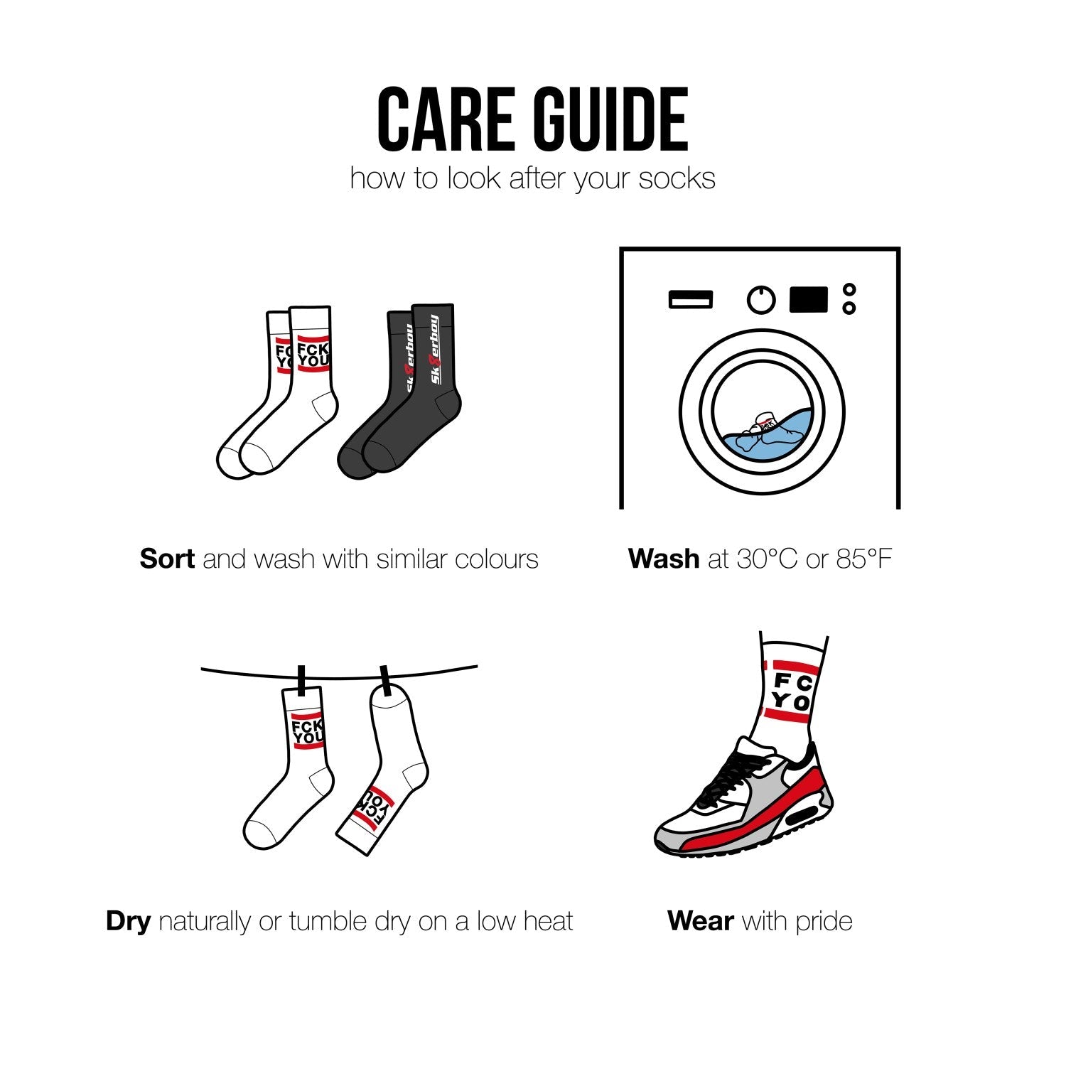 Sk8erboy® SMELLY Socks - Sk8erboy® - Shop Deutschland Noodosz