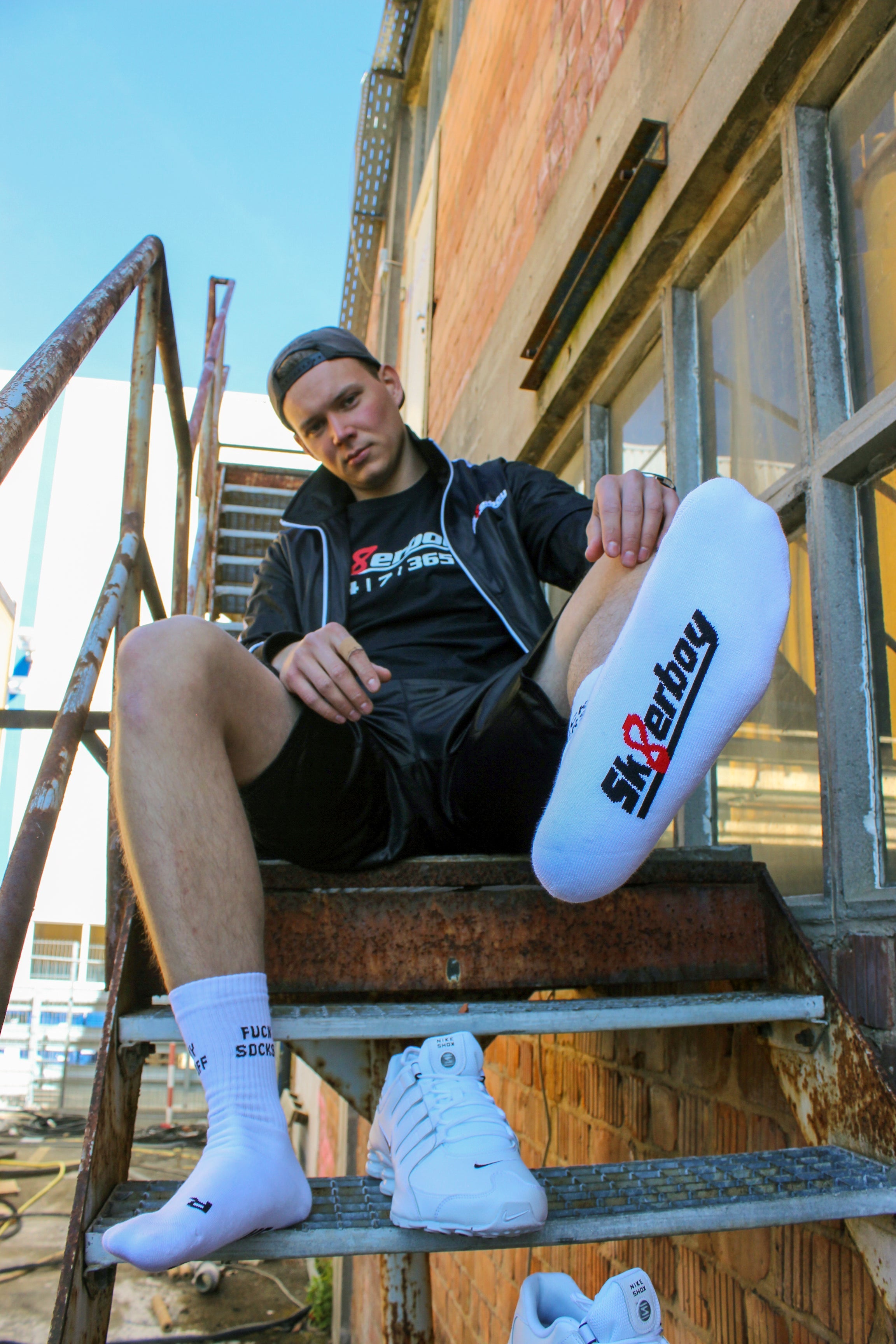 Sk8erboy® SNIFF ME Socks white