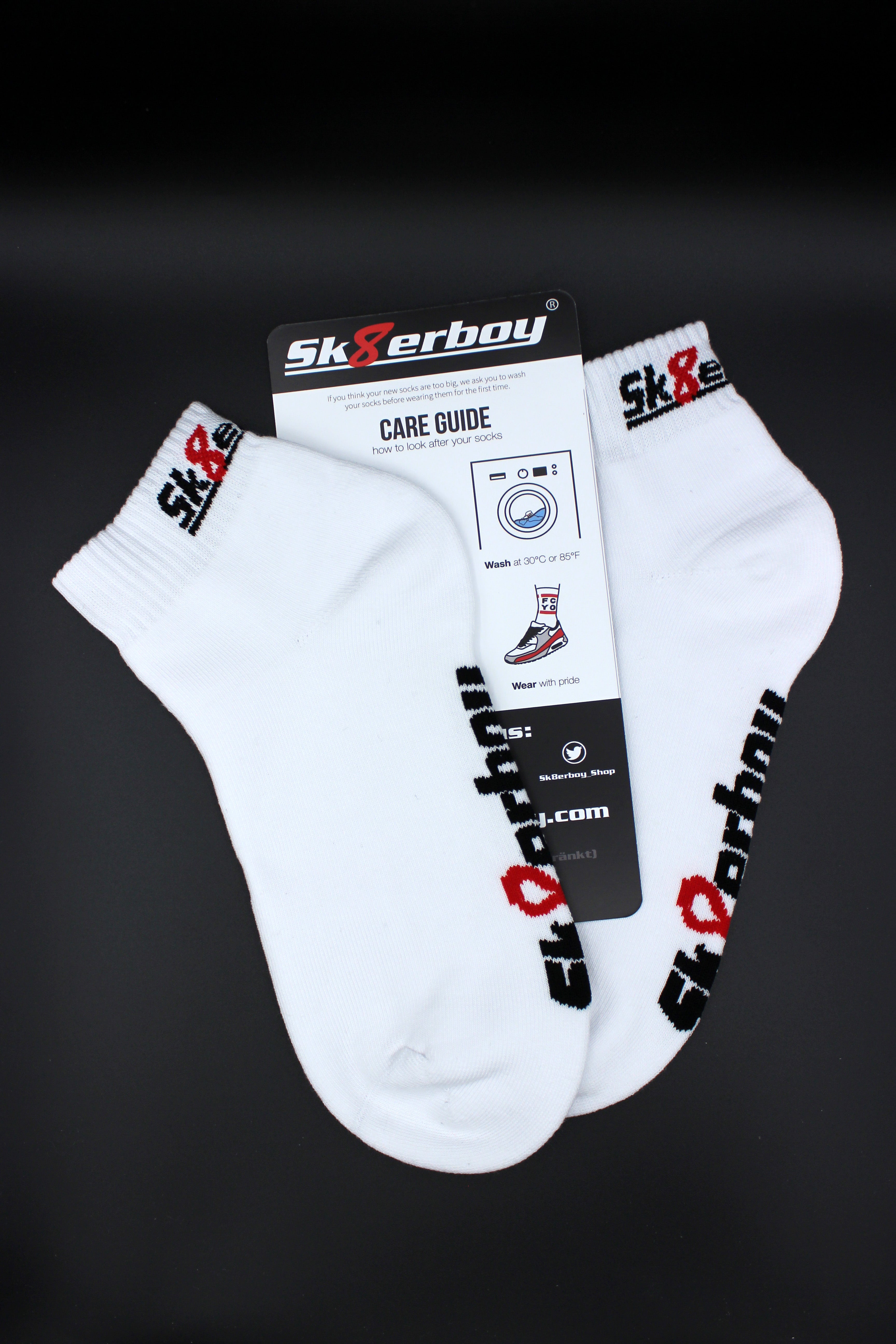 Sk8erboy® Quarter Socks white