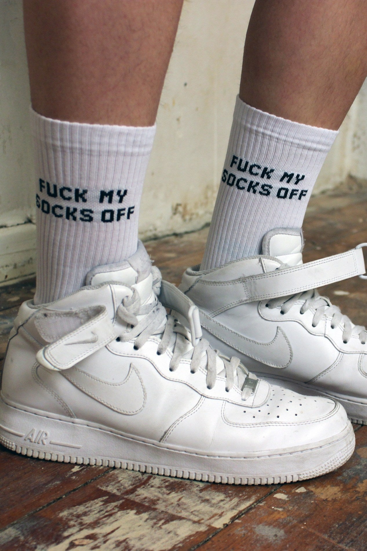 Sk8erboy® SNIFF ME Socks white