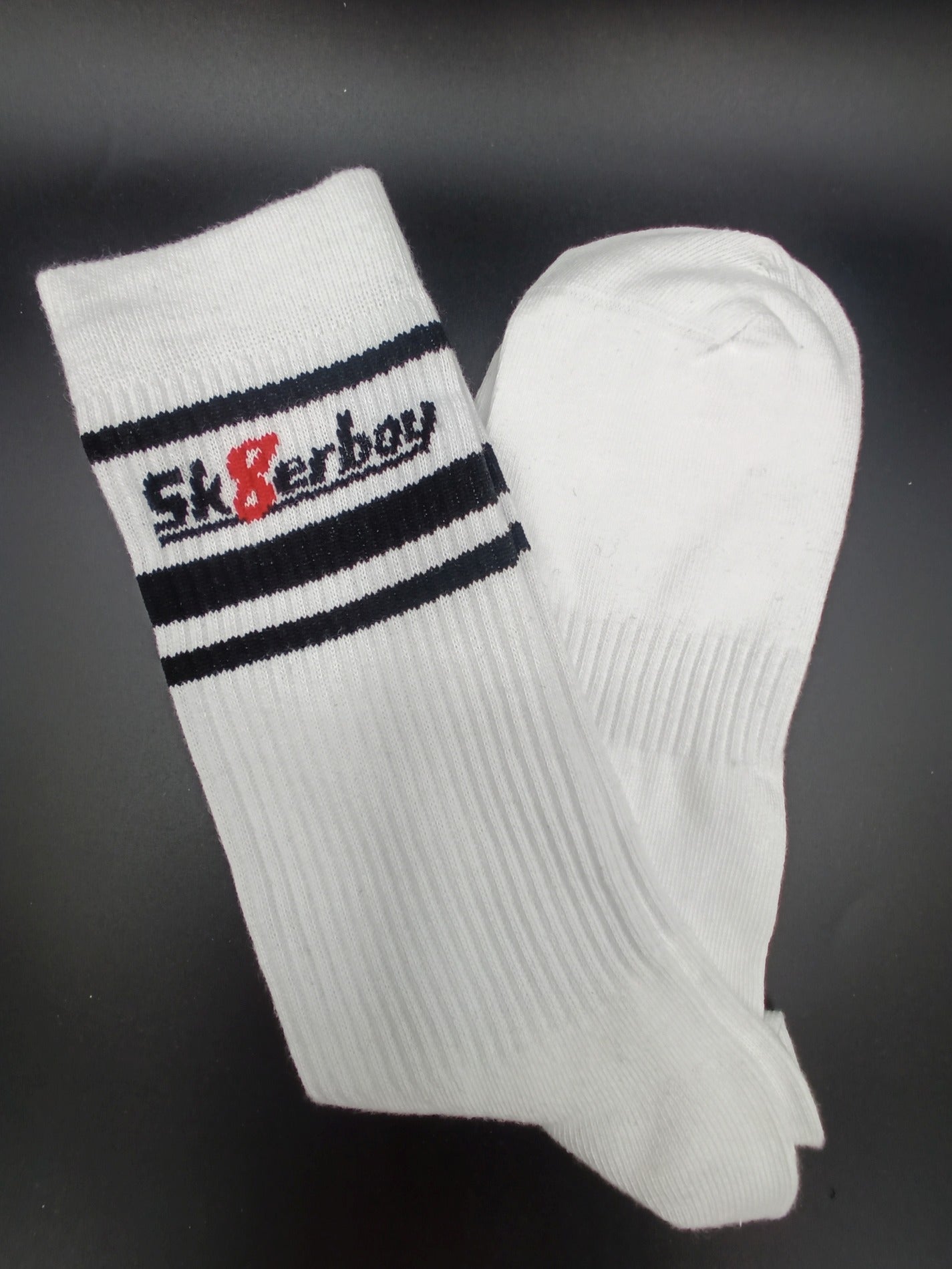 Sk8erboy® LIGHTWEIGHT Crew Socks white