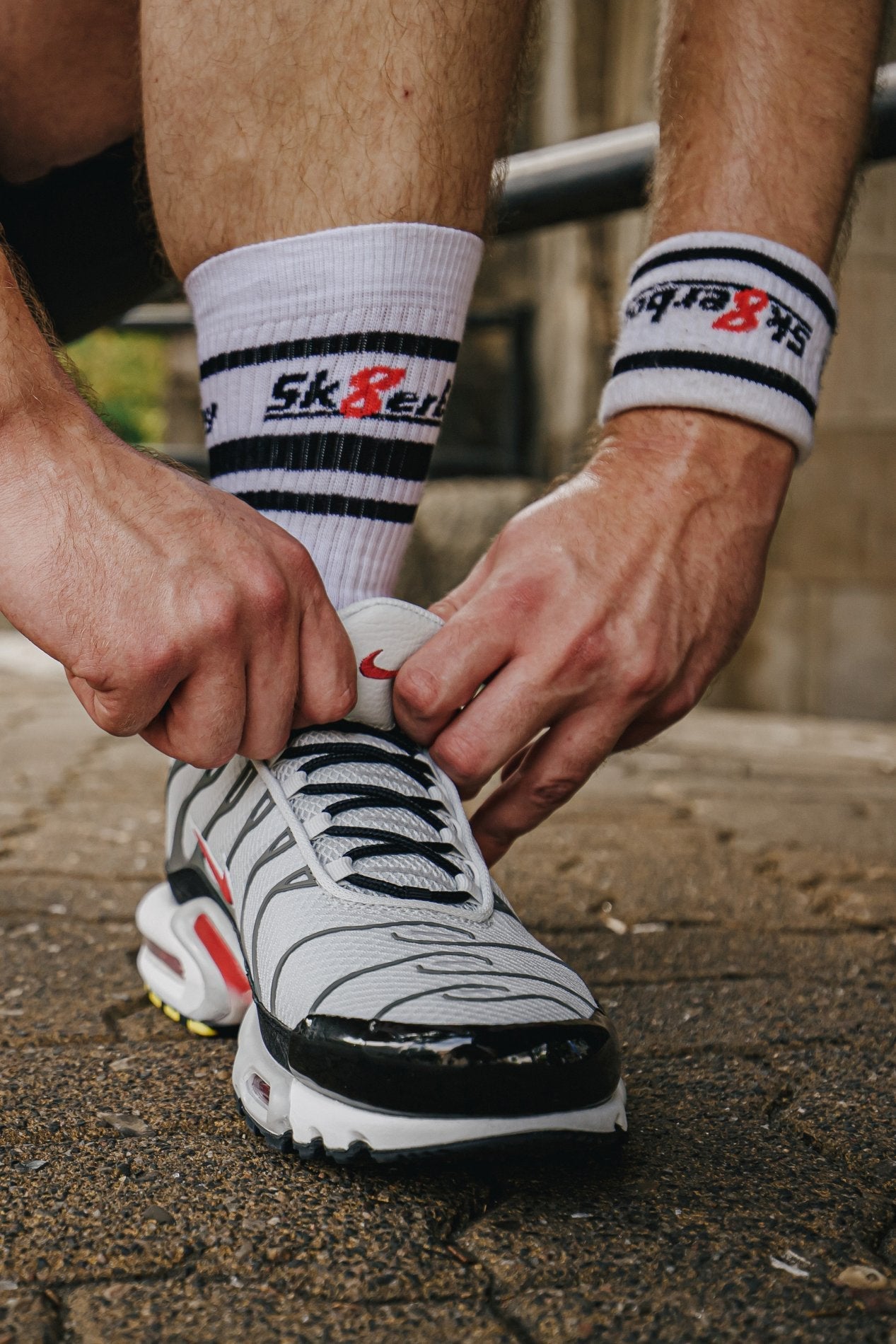 Sk8erboy® LIGHTWEIGHT Crew Socks white