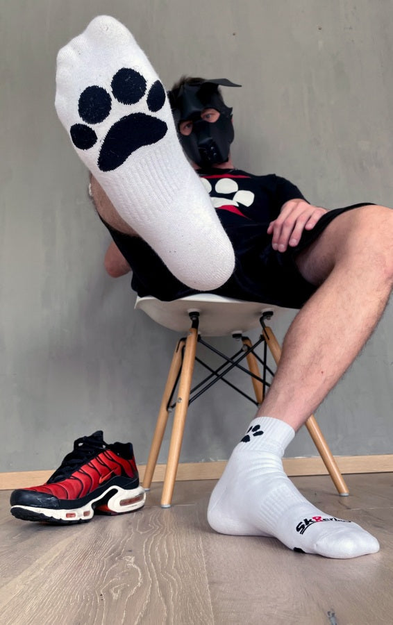 Sk8erboy® PUPPY Short Crew Socks white
