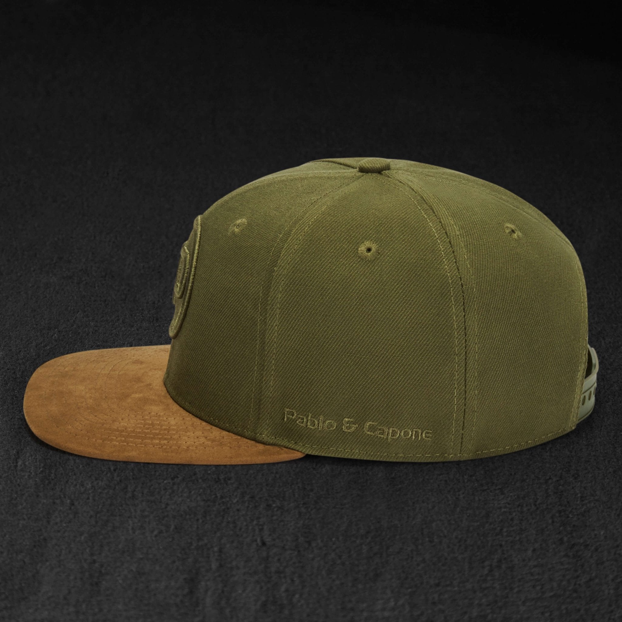 Snapback Cap - All Khaki & Suede - Pablo & Capone - Shop Deutschland Noodosz