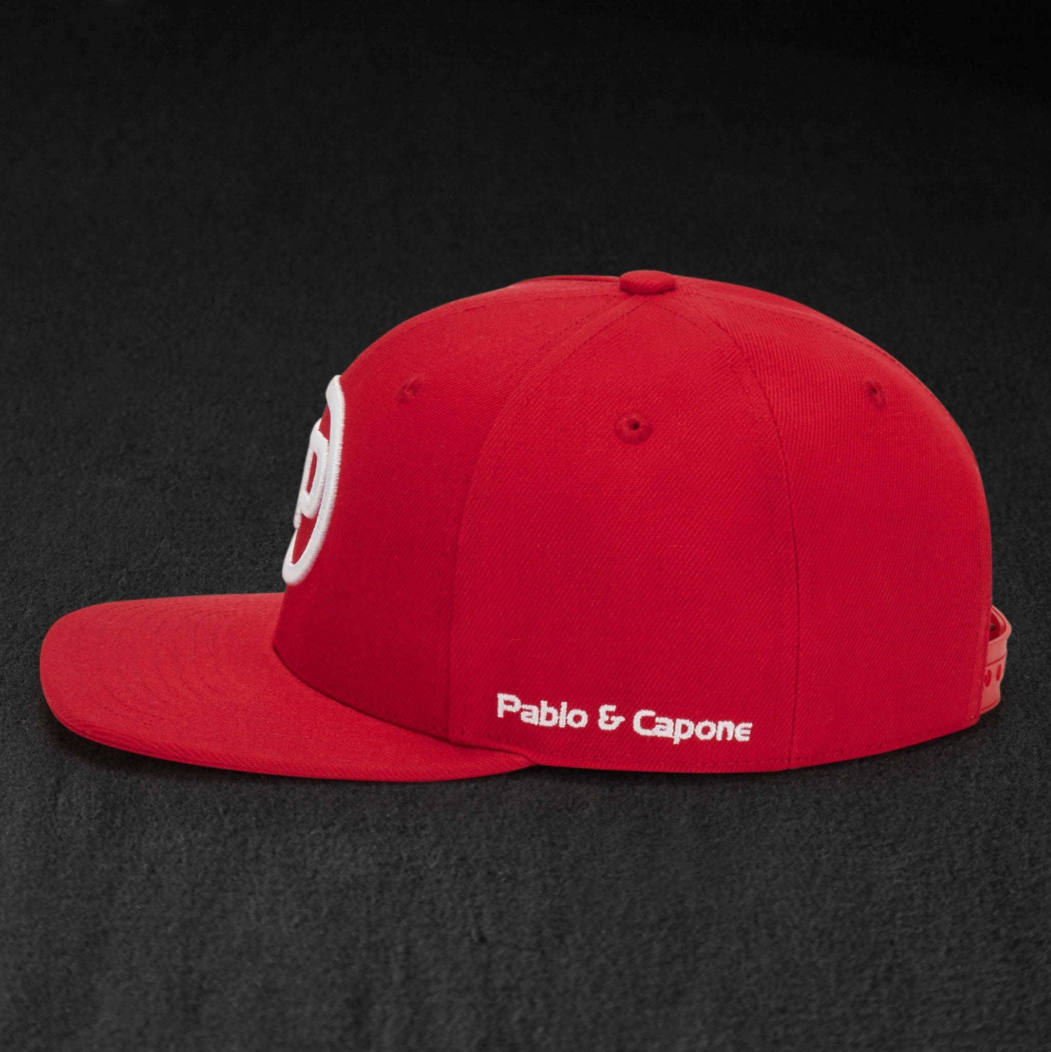 Snapback Cap - Red & White - Pablo & Capone - Shop Deutschland Noodosz