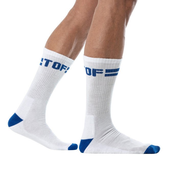 Sport - Socken Weiß - Royalblau - TOF Paris - Shop Deutschland Noodosz