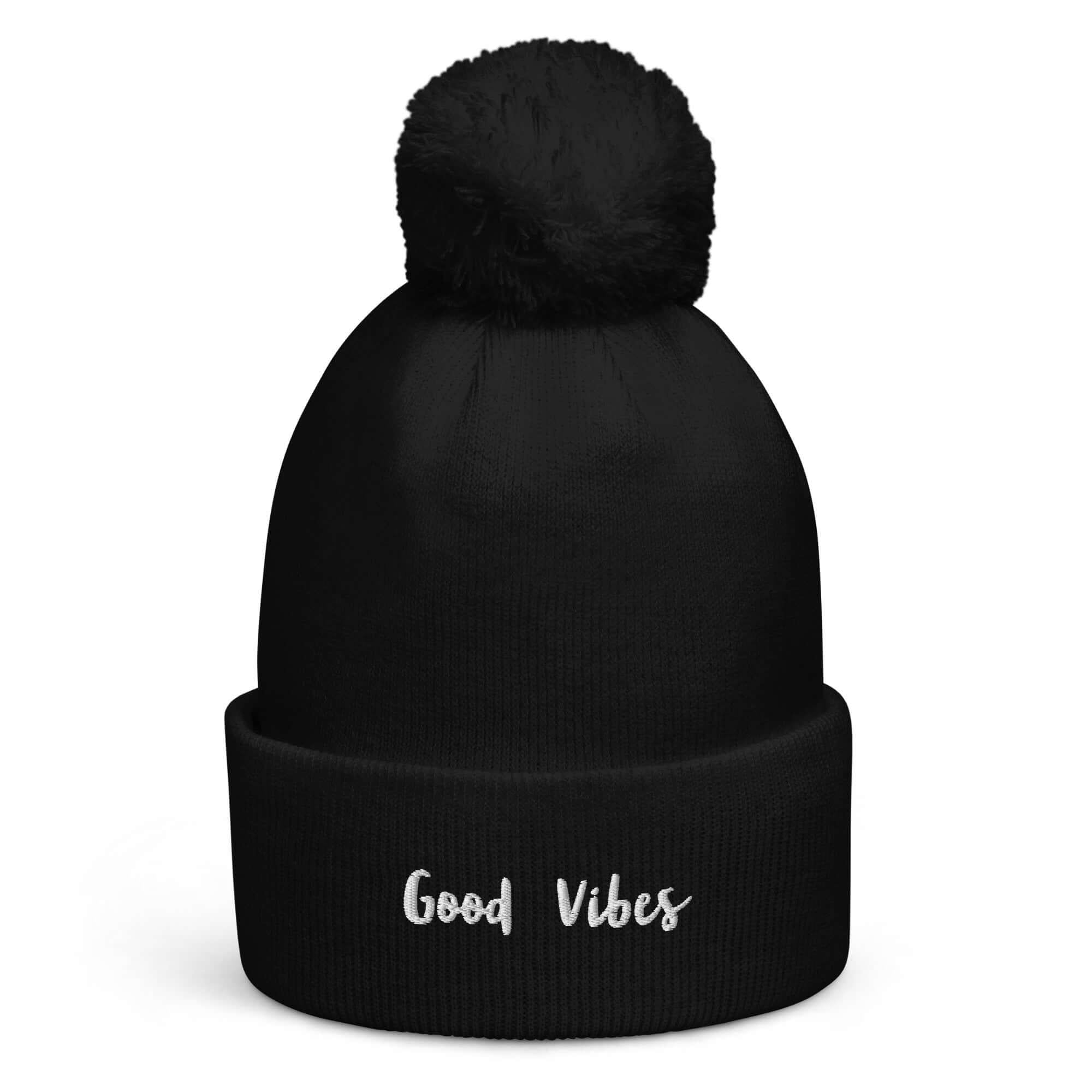 TOV Bommel - Beanie | GOOD VIBES (Schwarz) * Unisex - noodosz - Time Of Vibes -
