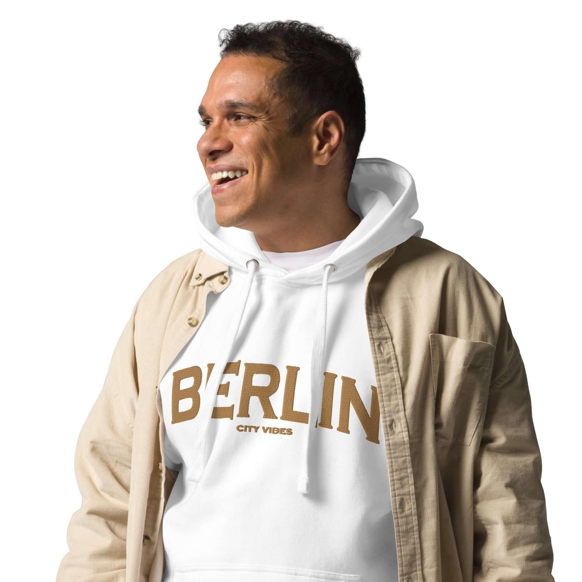 TOV Hoodie City | BERLIN (Weiß/Gold) * Unisex - noodosz - Time Of Vibes -