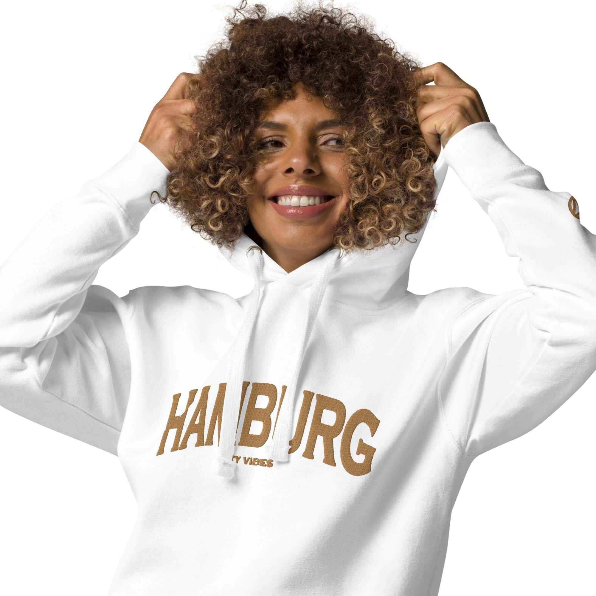 TOV Hoodie City | HAMBURG (Weiß/Gold) * Unisex - noodosz - Time Of Vibes -