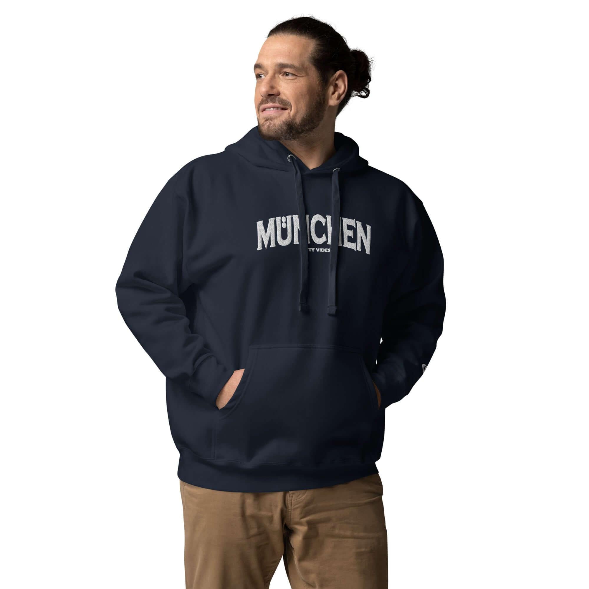TOV Hoodie City | MÜNCHEN (Navy/Weiß) * Unisex - noodosz - Time Of Vibes -