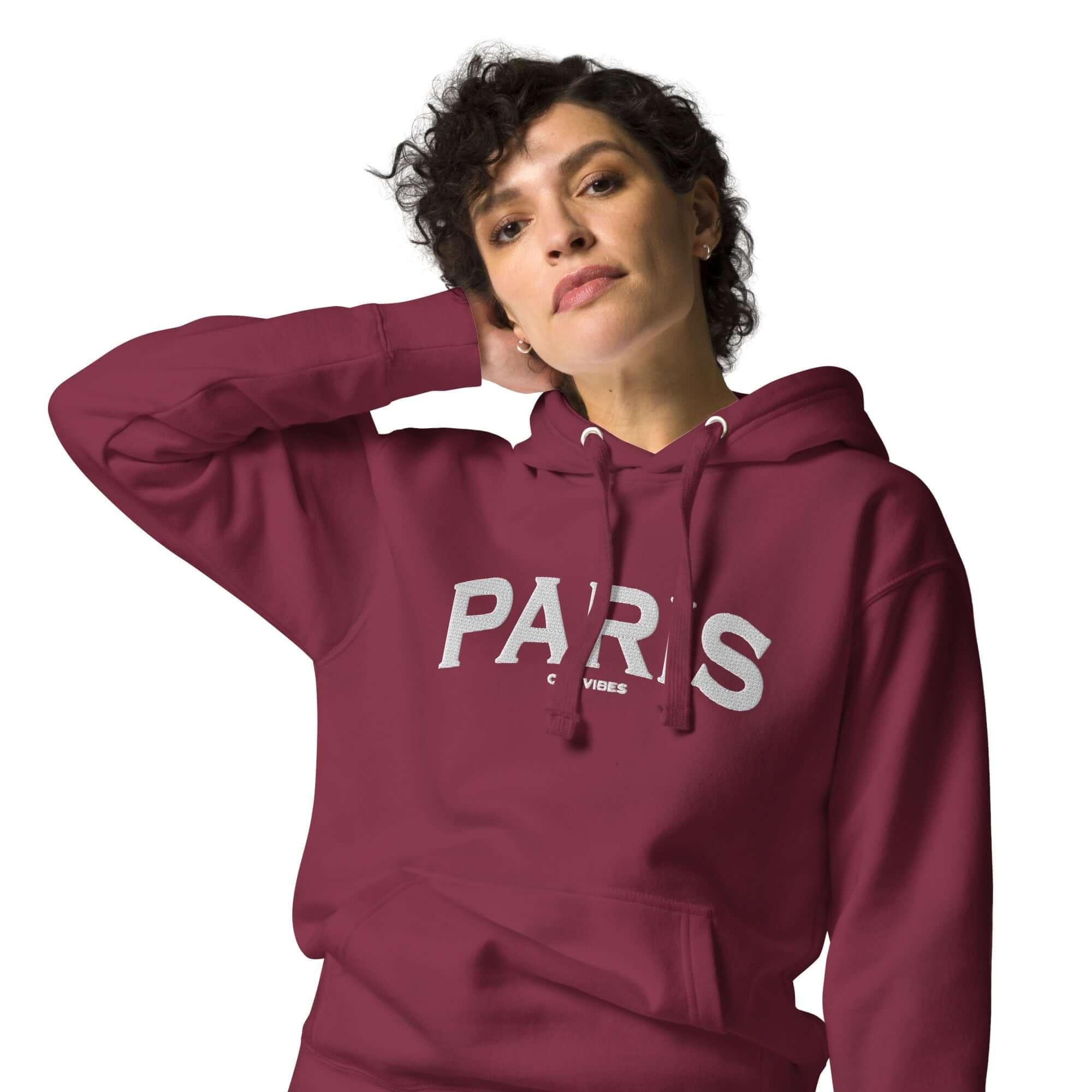 TOV Hoodie City | PARIS (Rot/Weiß) * Unisex - noodosz - Time Of Vibes -