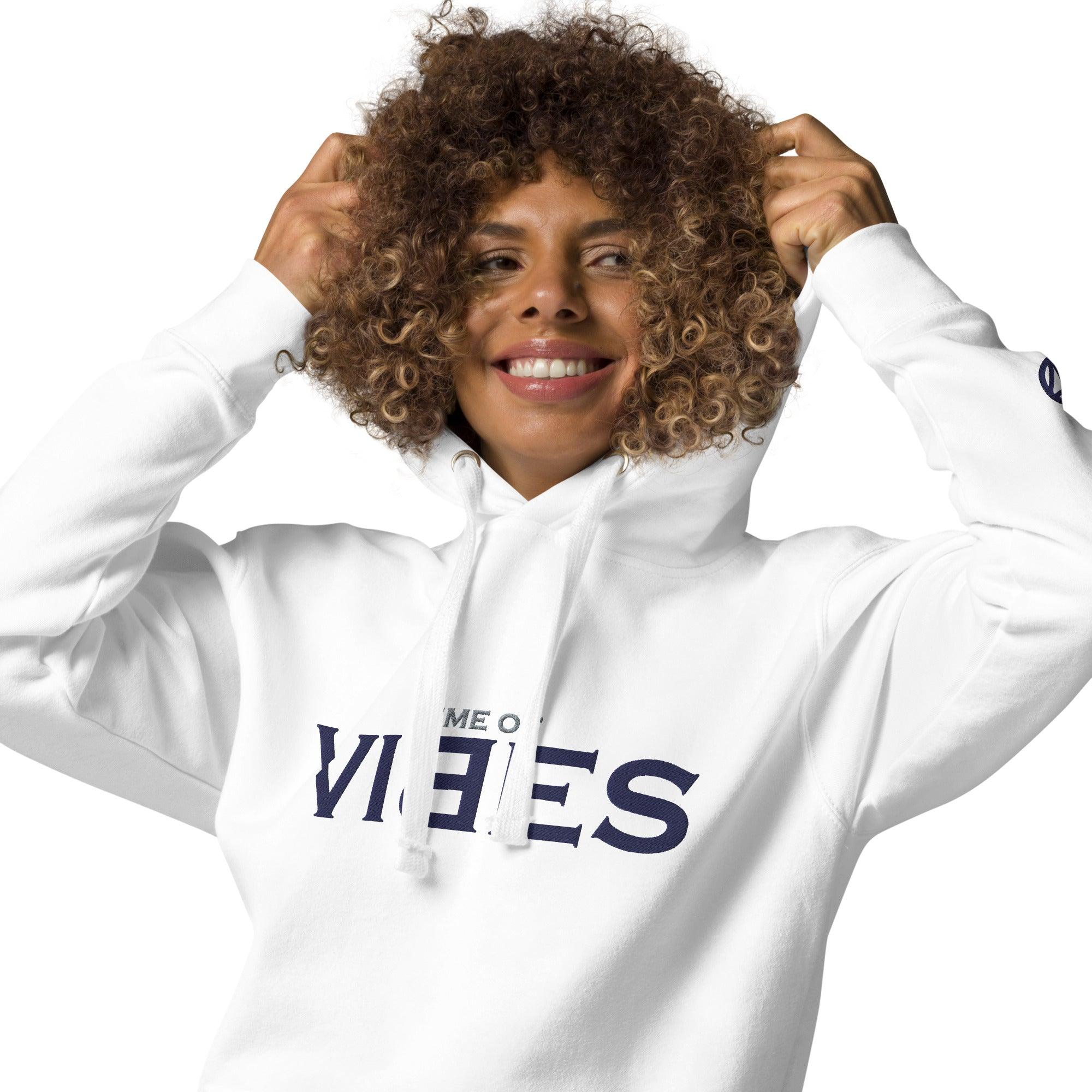 TOV Hoodie | VIBES (Weiß/Blau) * Unisex - noodosz - Time Of Vibes -