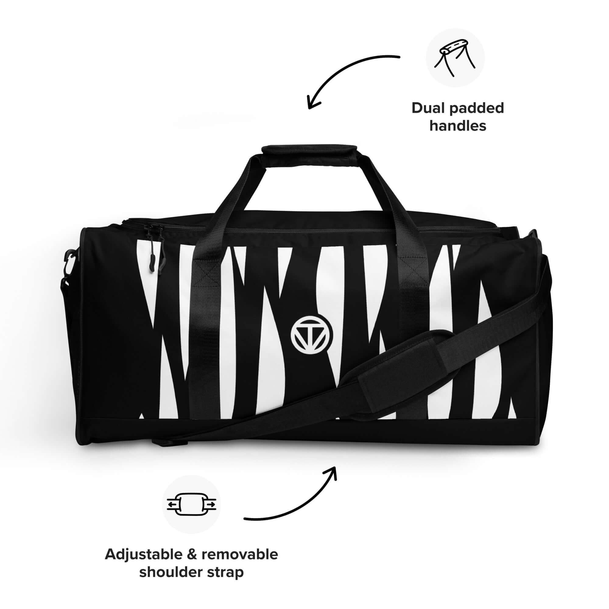 TOV Reisetasche | JUNGLE (Schwarz/Weiß) - Time Of Vibes - Shop Deutschland Noodosz
