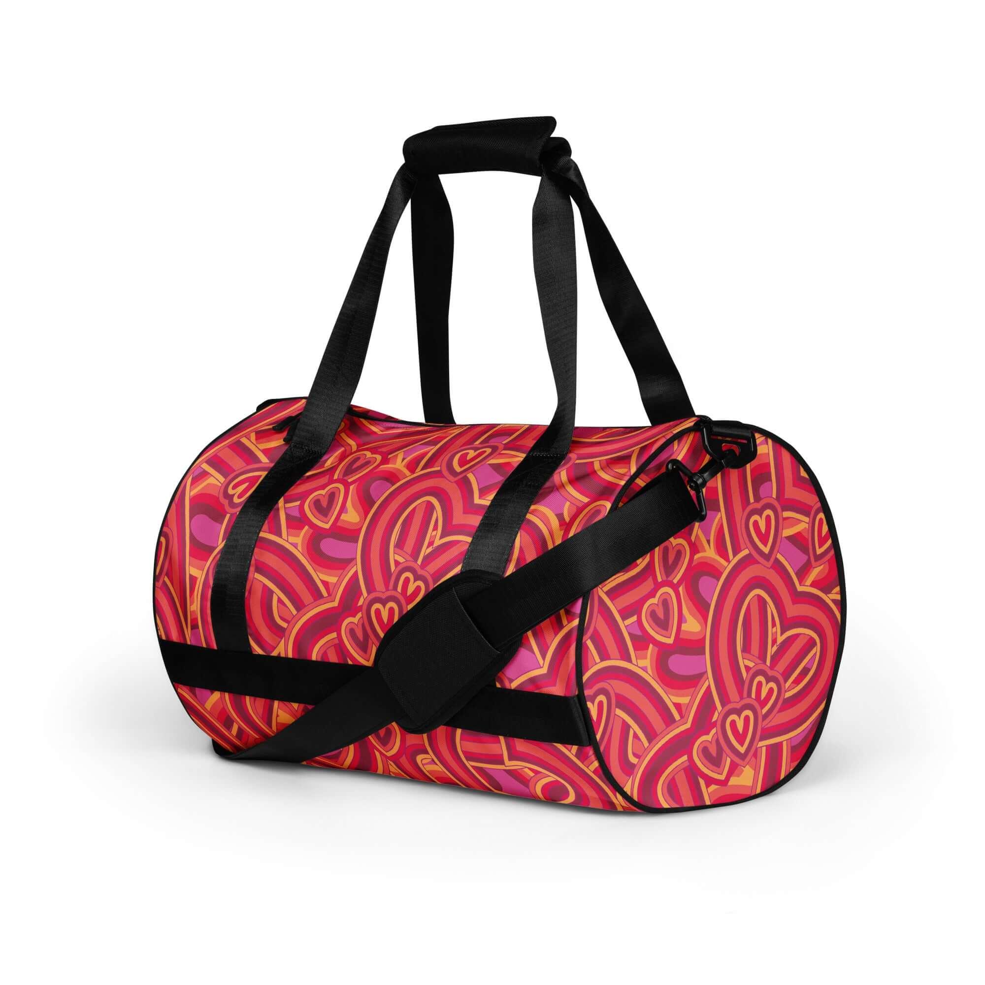 TOV Sporttasche | HEARTS (Rot) - Time Of Vibes - Shop Deutschland Noodosz