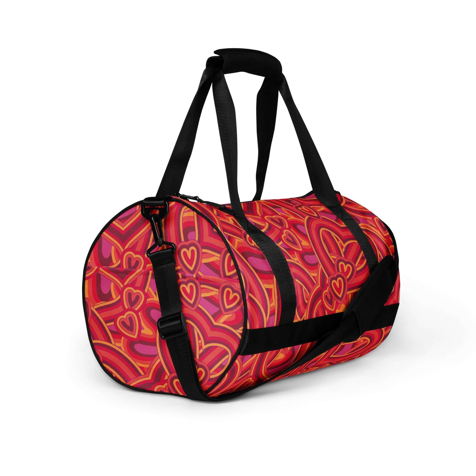 TOV Sporttasche | HEARTS (Rot) - Time Of Vibes - Shop Deutschland Noodosz