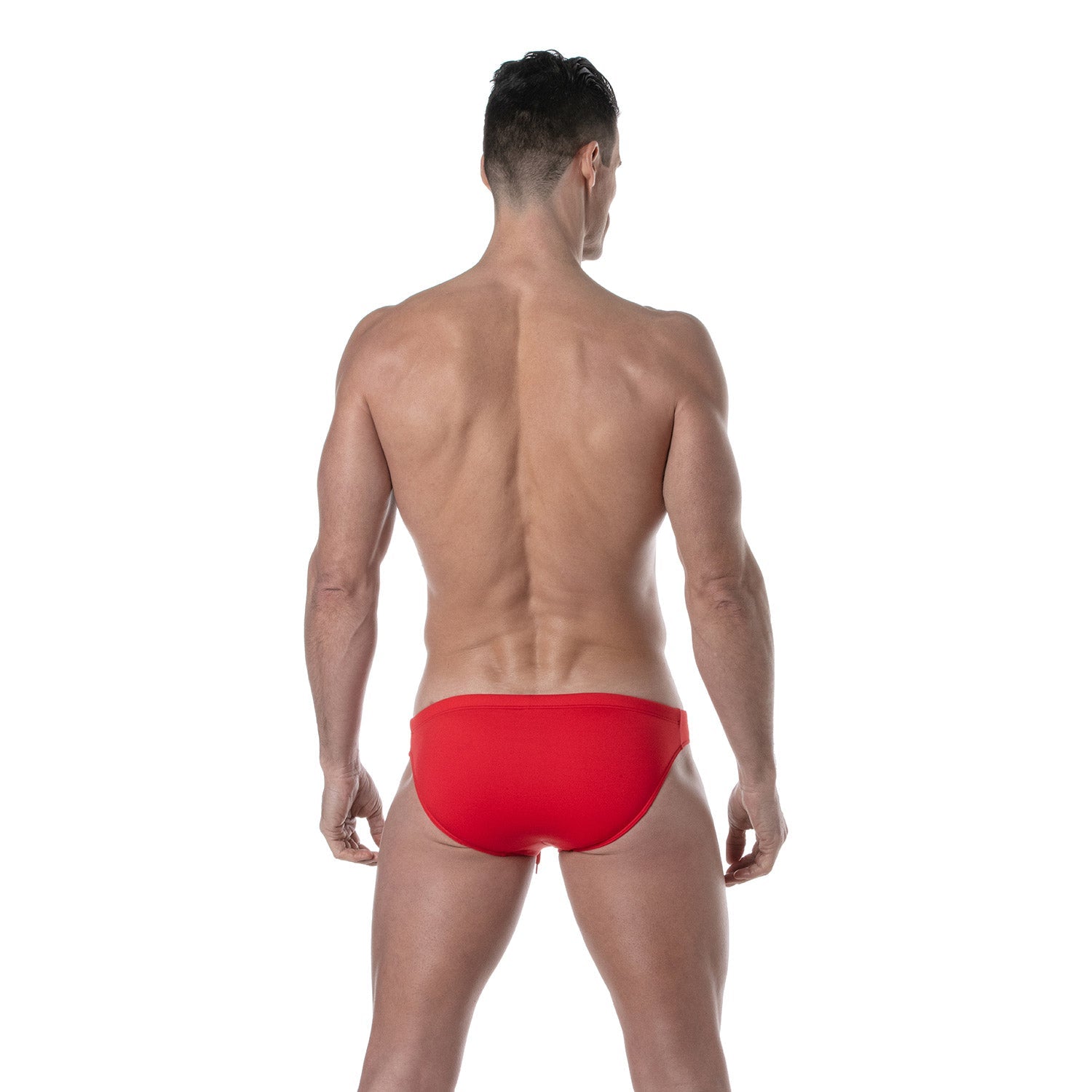 Unifarbene Badehose – Rot - TOF Paris - Shop Deutschland Noodosz
