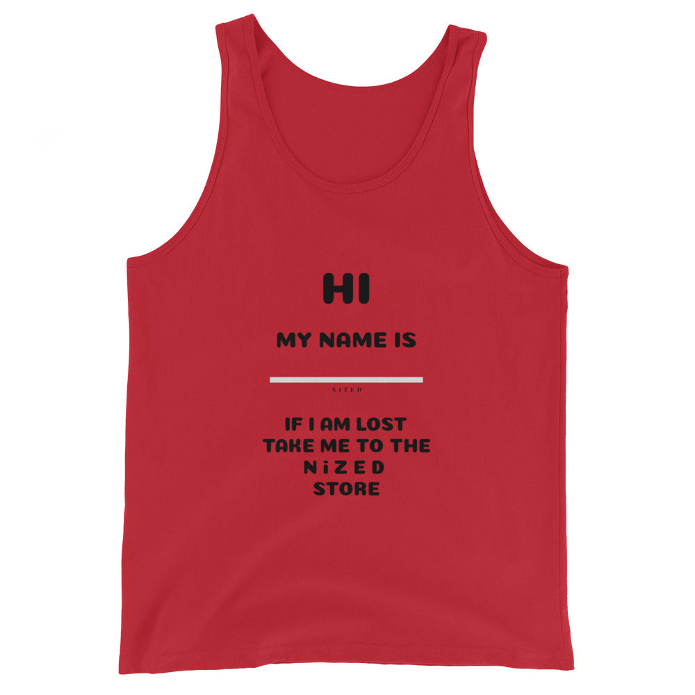 HI MY NAME IS X Tank-Top