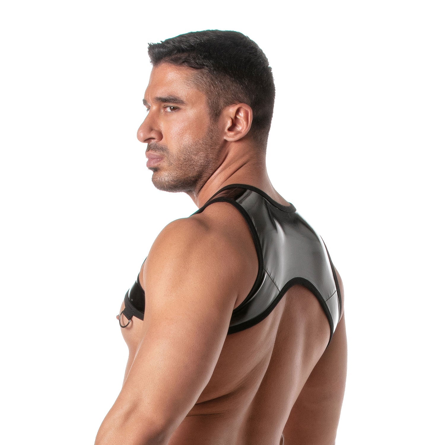 Vinyl - Harness mit Reißverschluss – Schwarz - TOF Paris - Shop Deutschland Noodosz