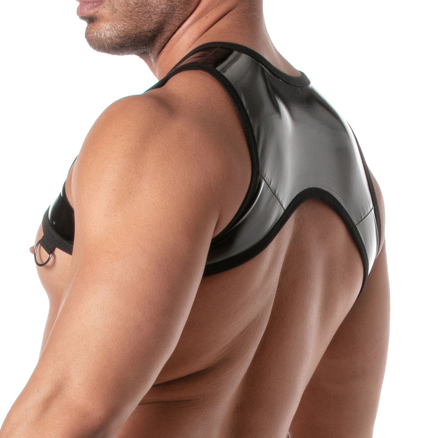 Vinyl - Harness mit Reißverschluss – Schwarz - TOF Paris - Shop Deutschland Noodosz