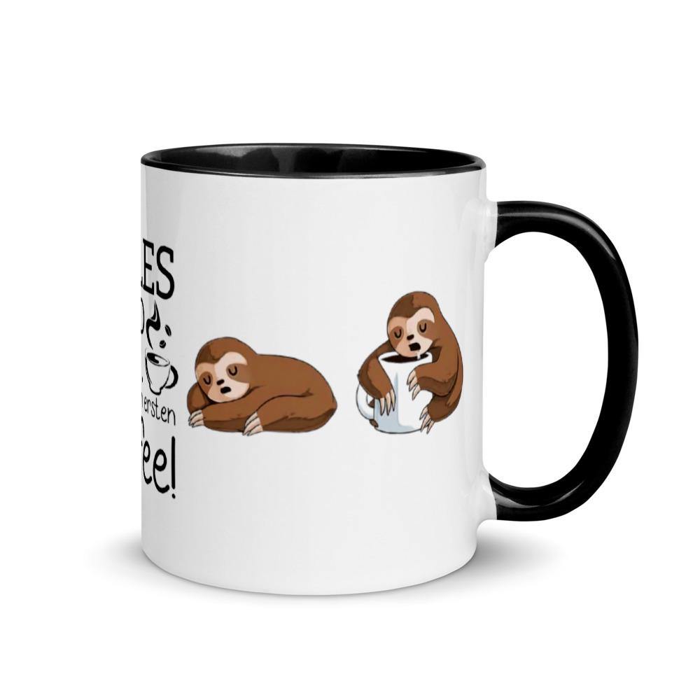 Alles wird gut nach dem ersten Kaffee - Tasse mit farbiger Innenseite