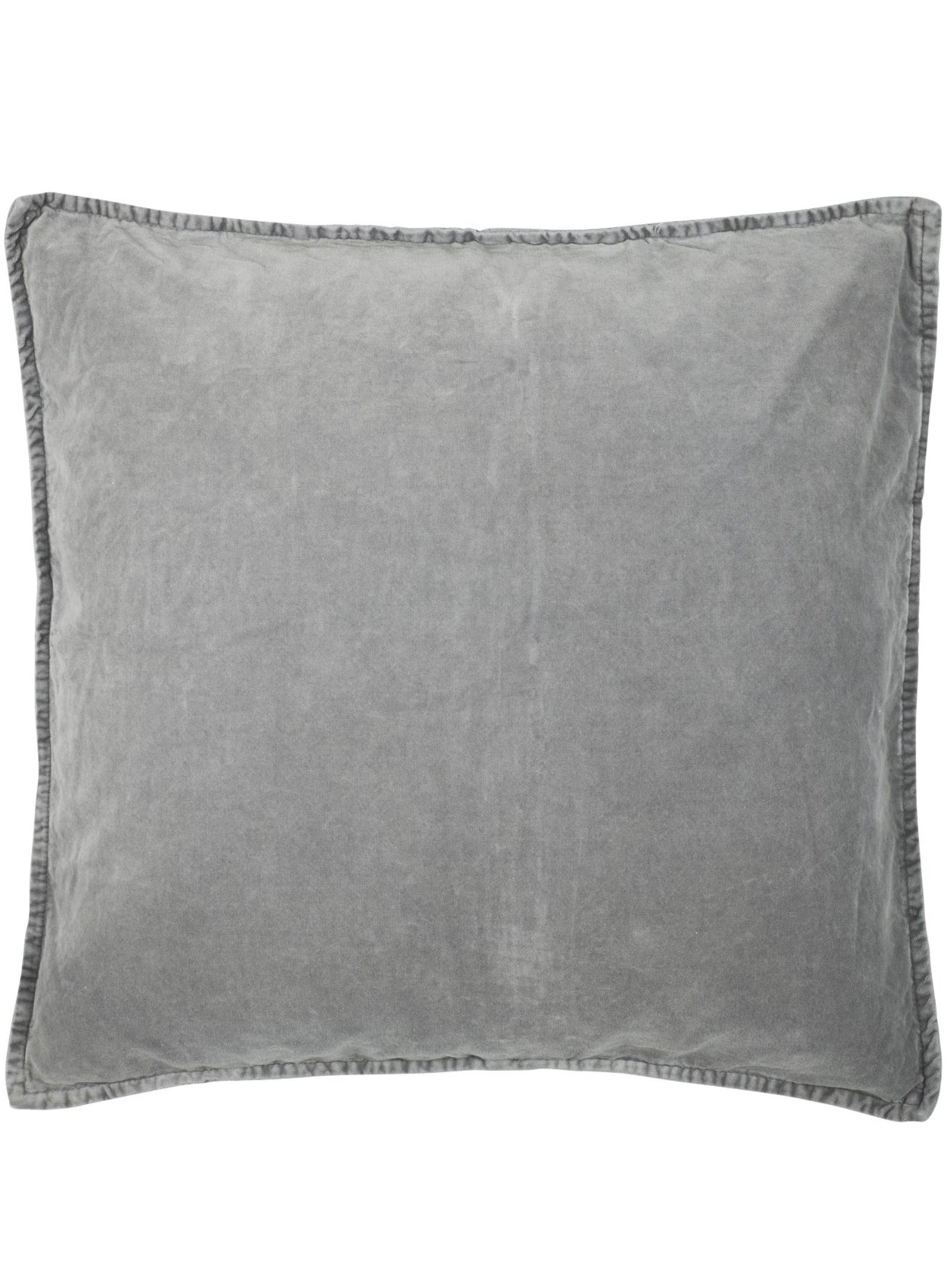 Dekokissen Velours Smoke 52x52cm