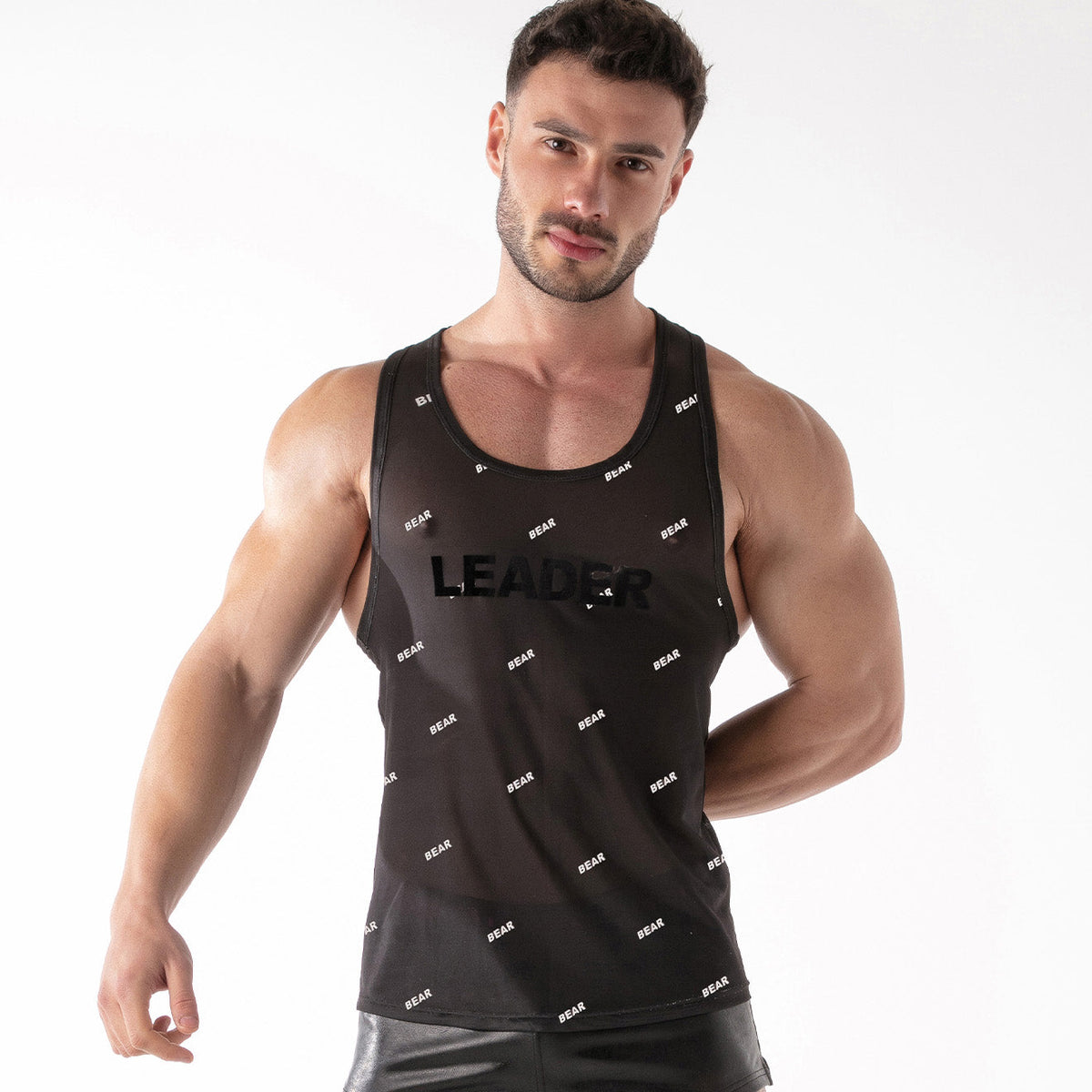 ID Mesh-Tanktop – Bär Schwarz-0