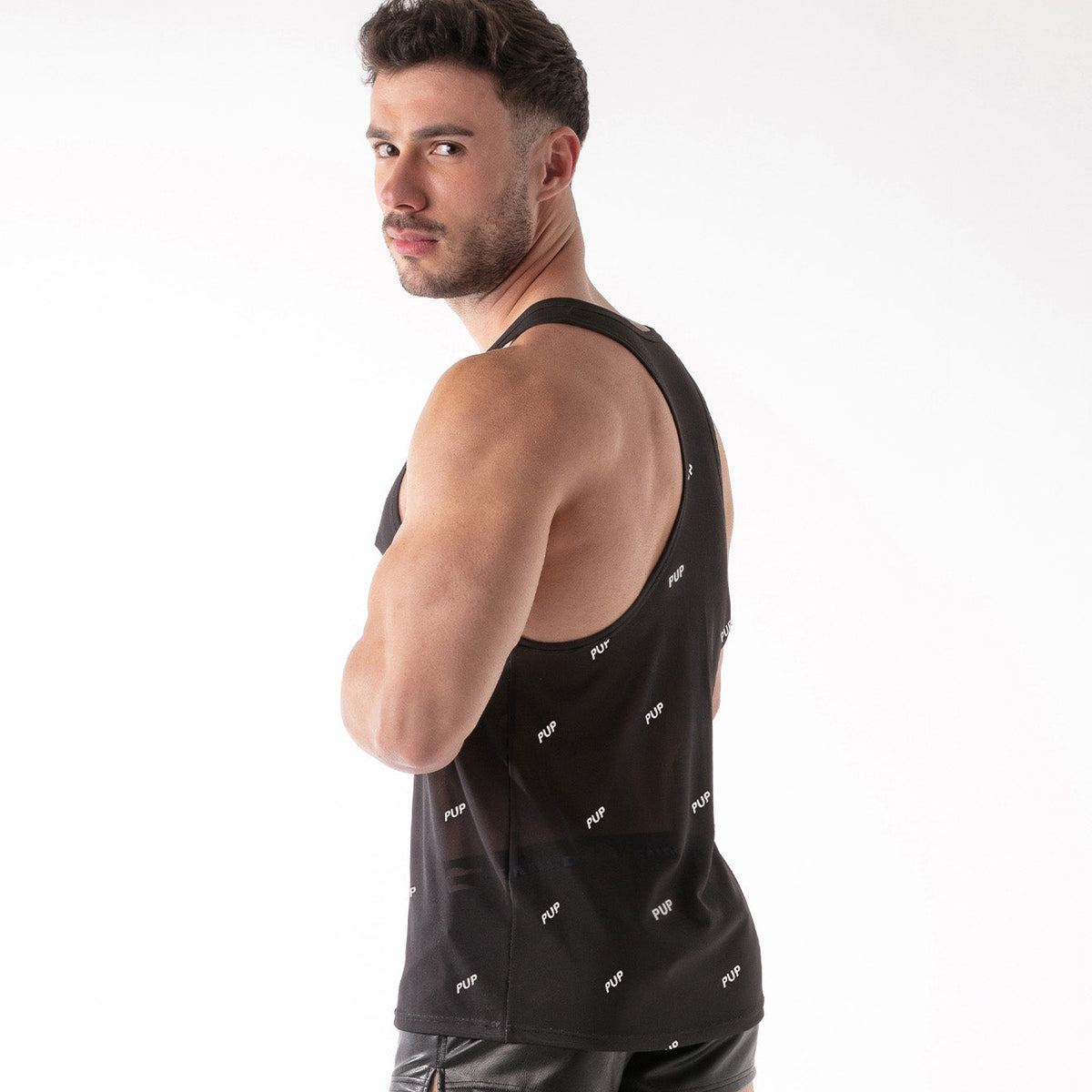 ID Mesh-Tanktop – Pup Black-1