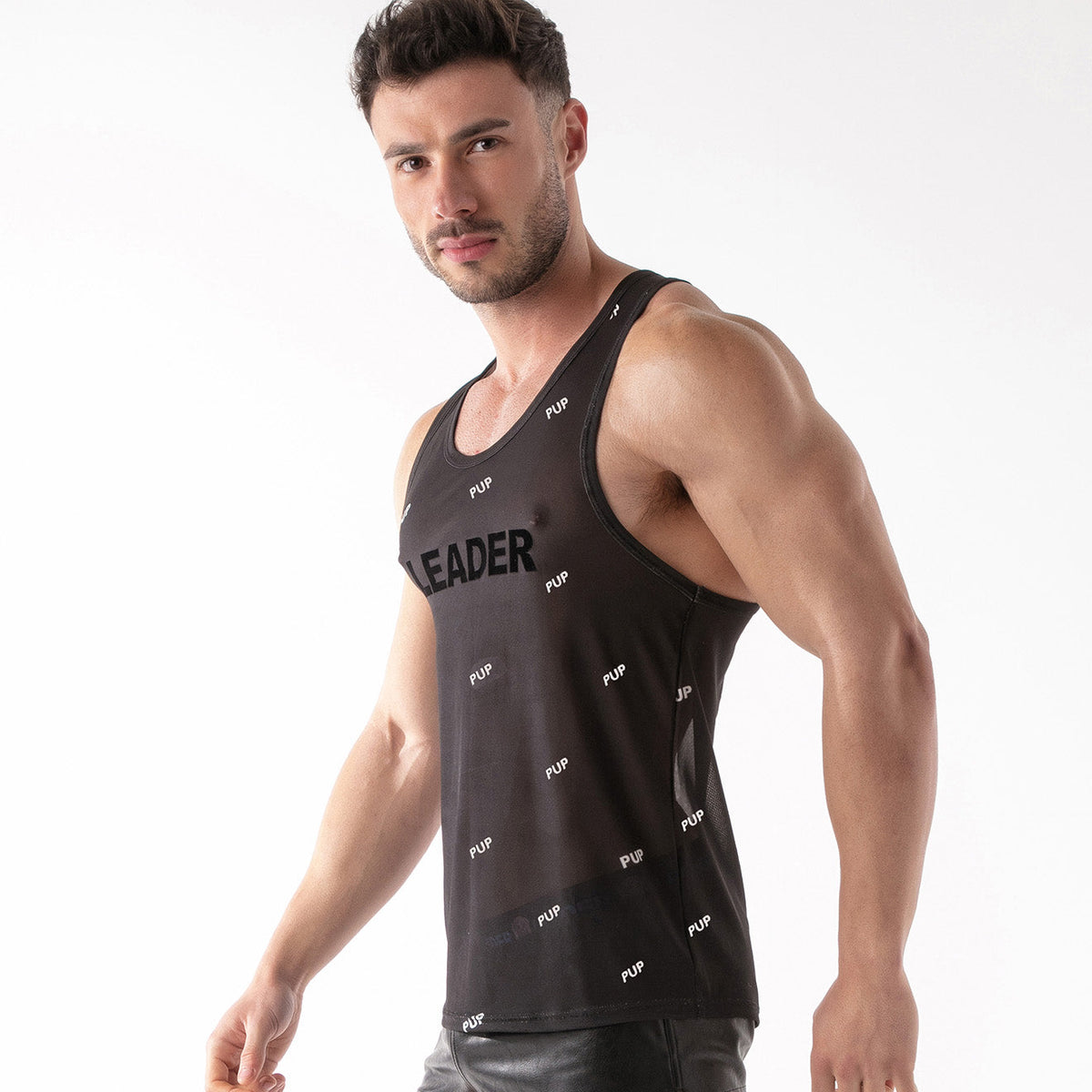 ID Mesh-Tanktop – Pup Schwarz-2