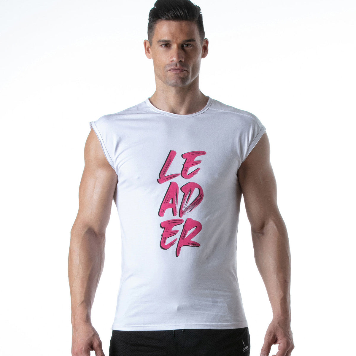 Hero LDR T-Shirt Weiß Rosa-0