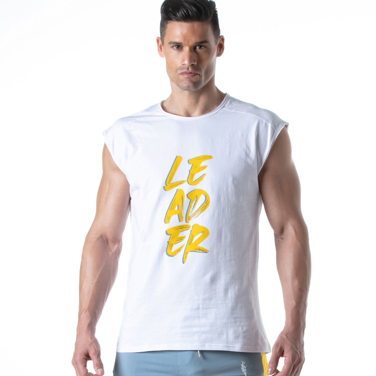 Hero LDR T-Shirt Weiß Gelb-0