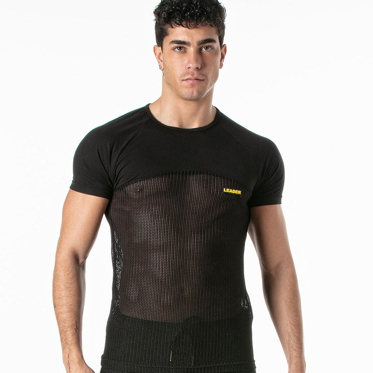 Invictus Mesh-T-Shirt Schwarz-0
