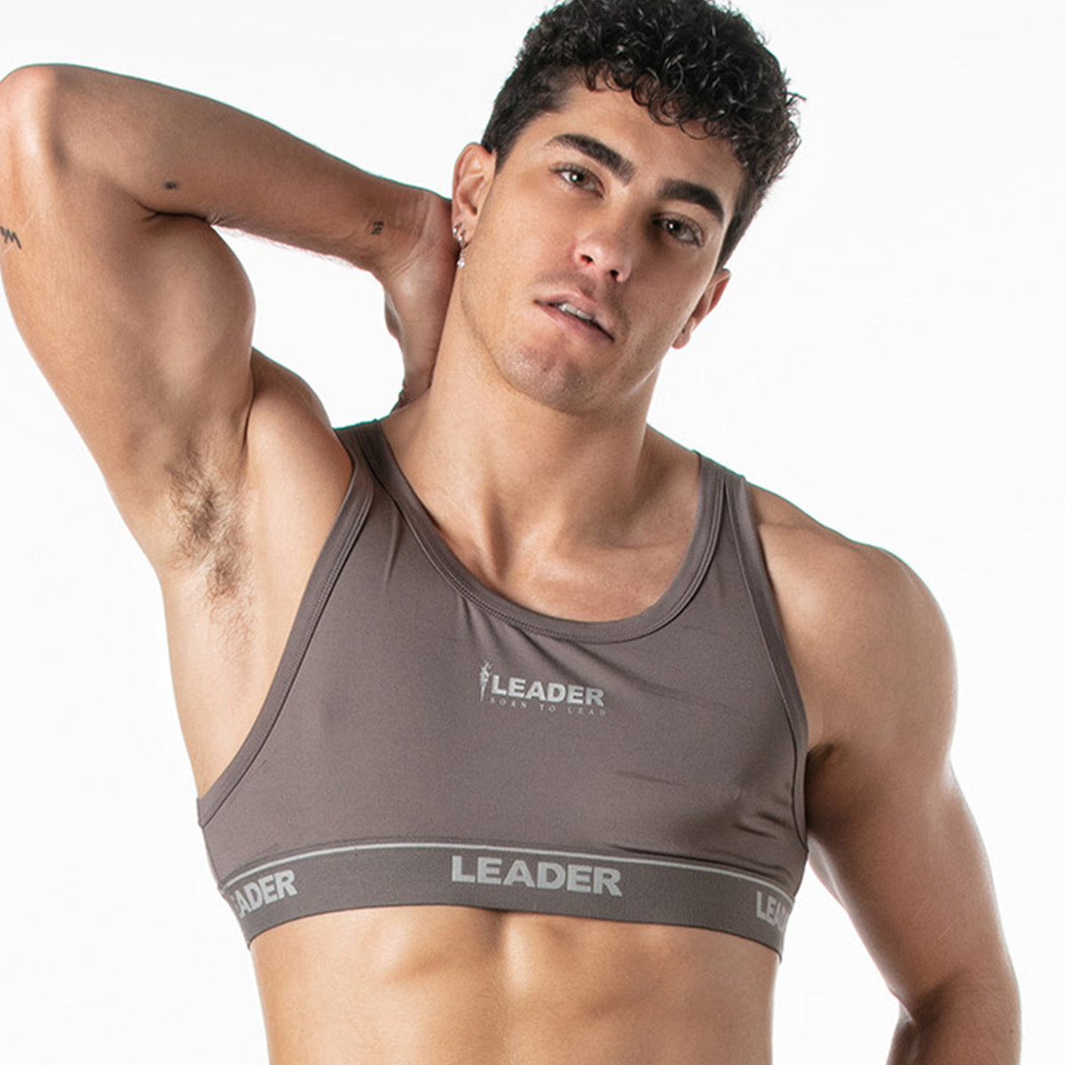 Sports Micro Tank Taupe-0