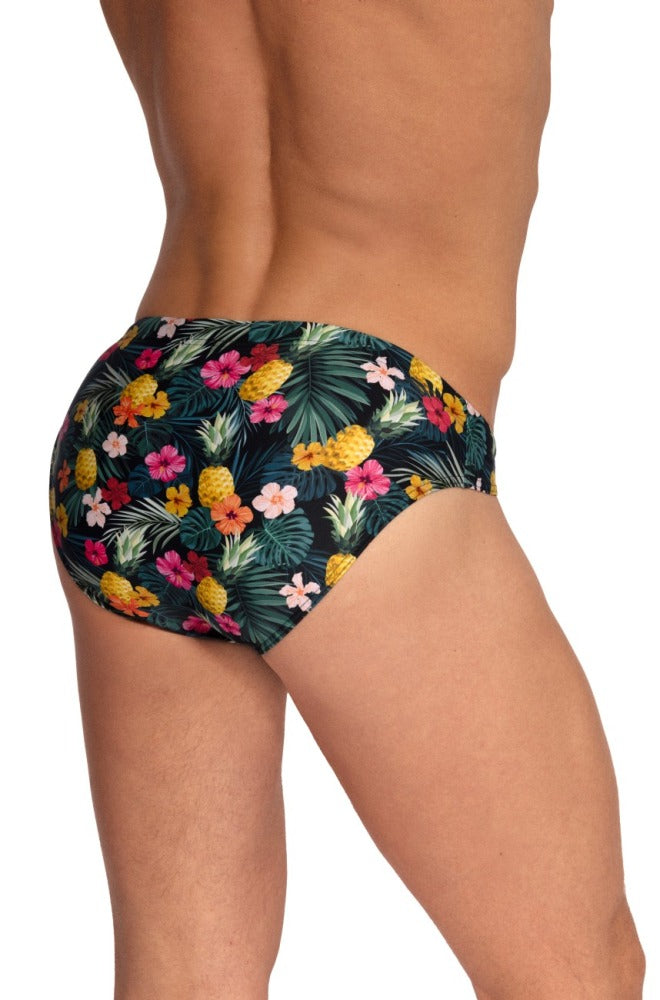 Sunbrief BLU2553 – Badeslip mit Tropical-Print