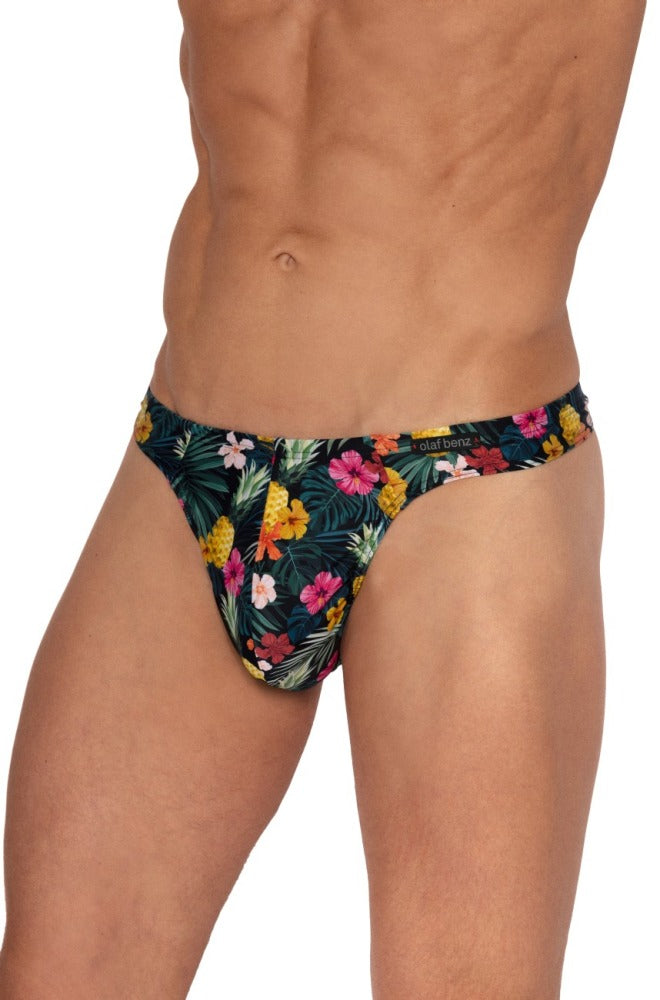 Sunstring BLU2553 – Badestring mit Tropical-Print
